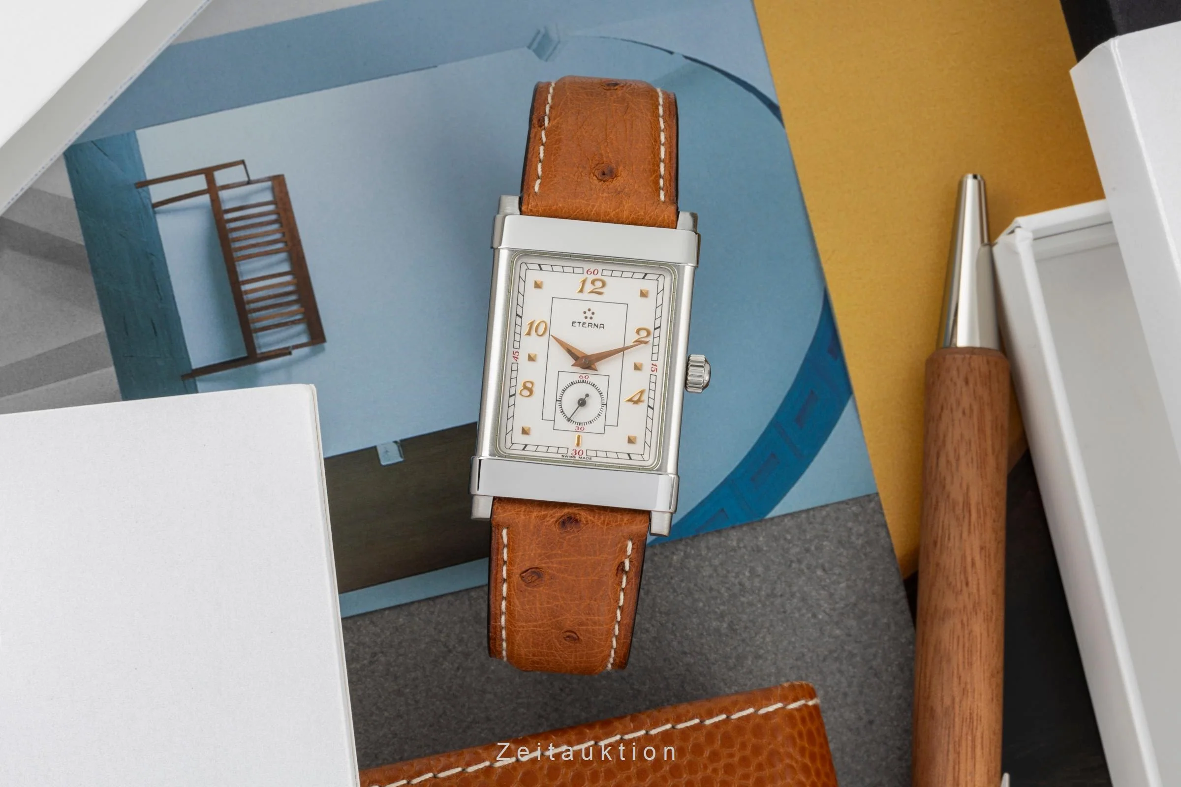 Eterna 1935 steel manual winding men's watch 8491.41.10 Limited  [2400898] - Image 3