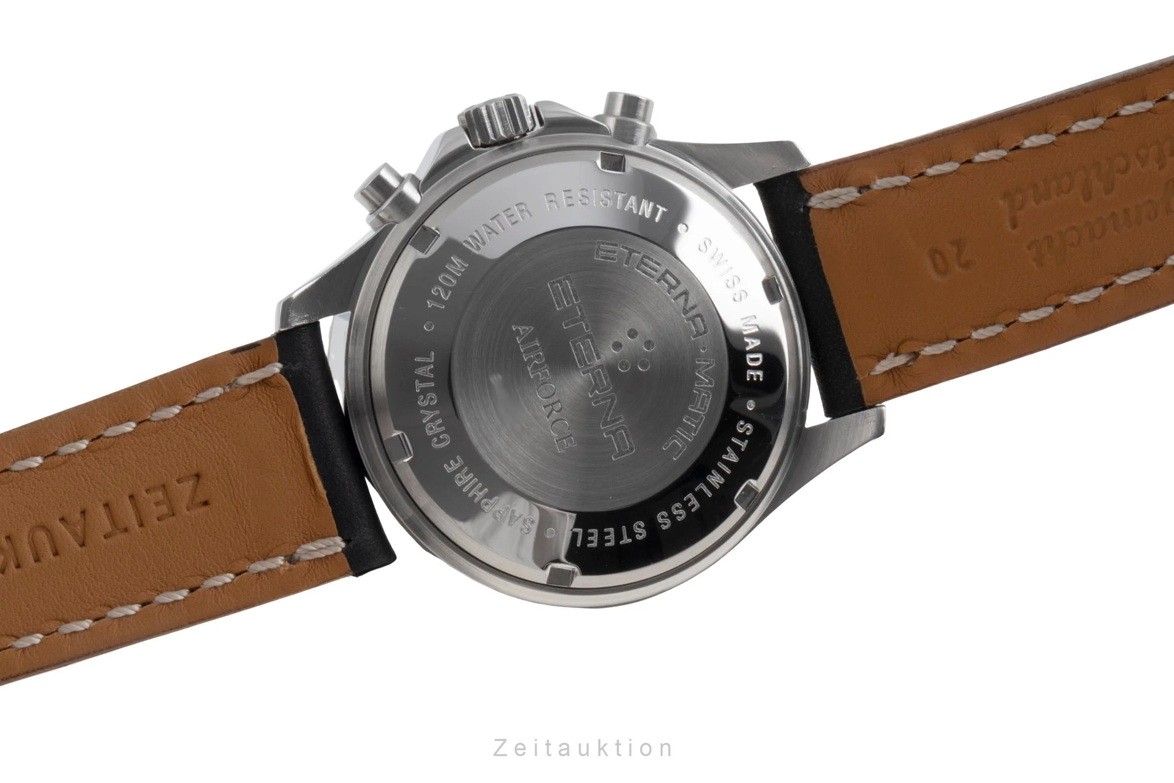 Eterna Airforce chronograph steel automatic men's watch 8418.41  [2505074] - Image 12