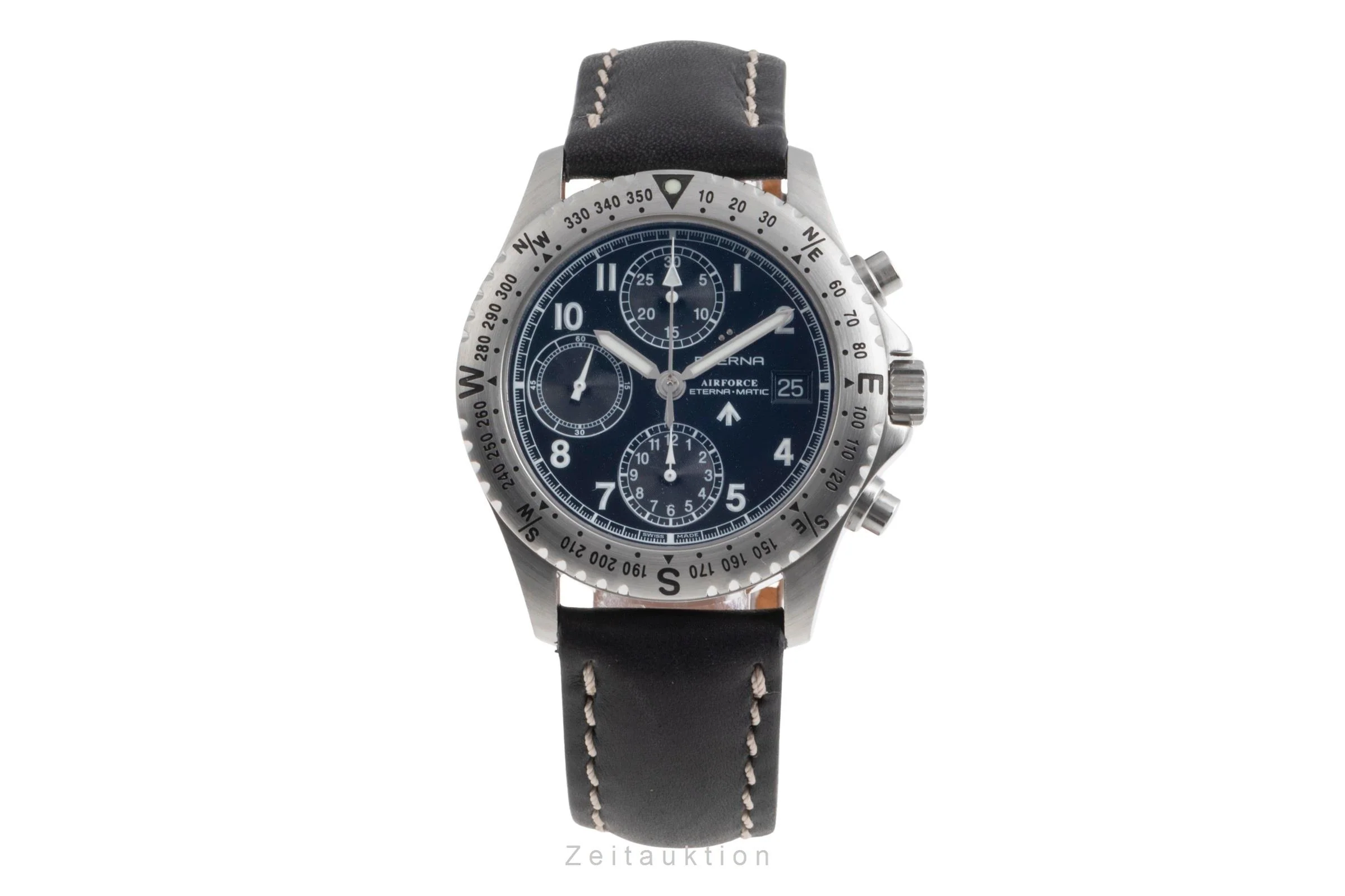 Eterna Airforce chronograph steel automatic men's watch 8418.41  [2505074] - Image 5