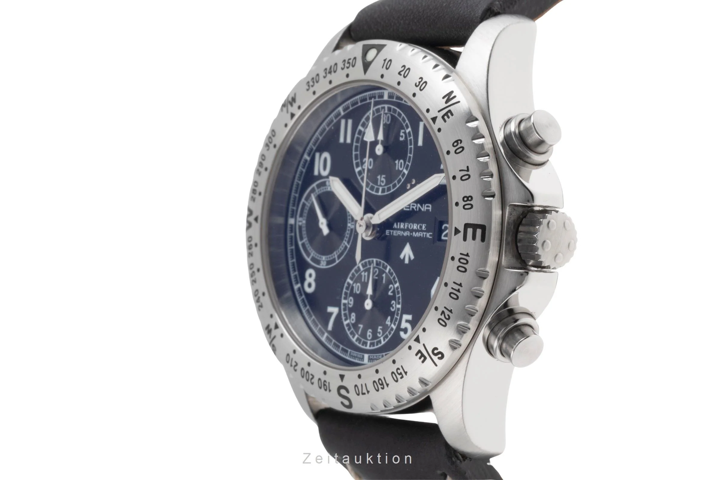 Eterna Airforce chronograph steel automatic men's watch 8418.41  [2505074] - Image 7