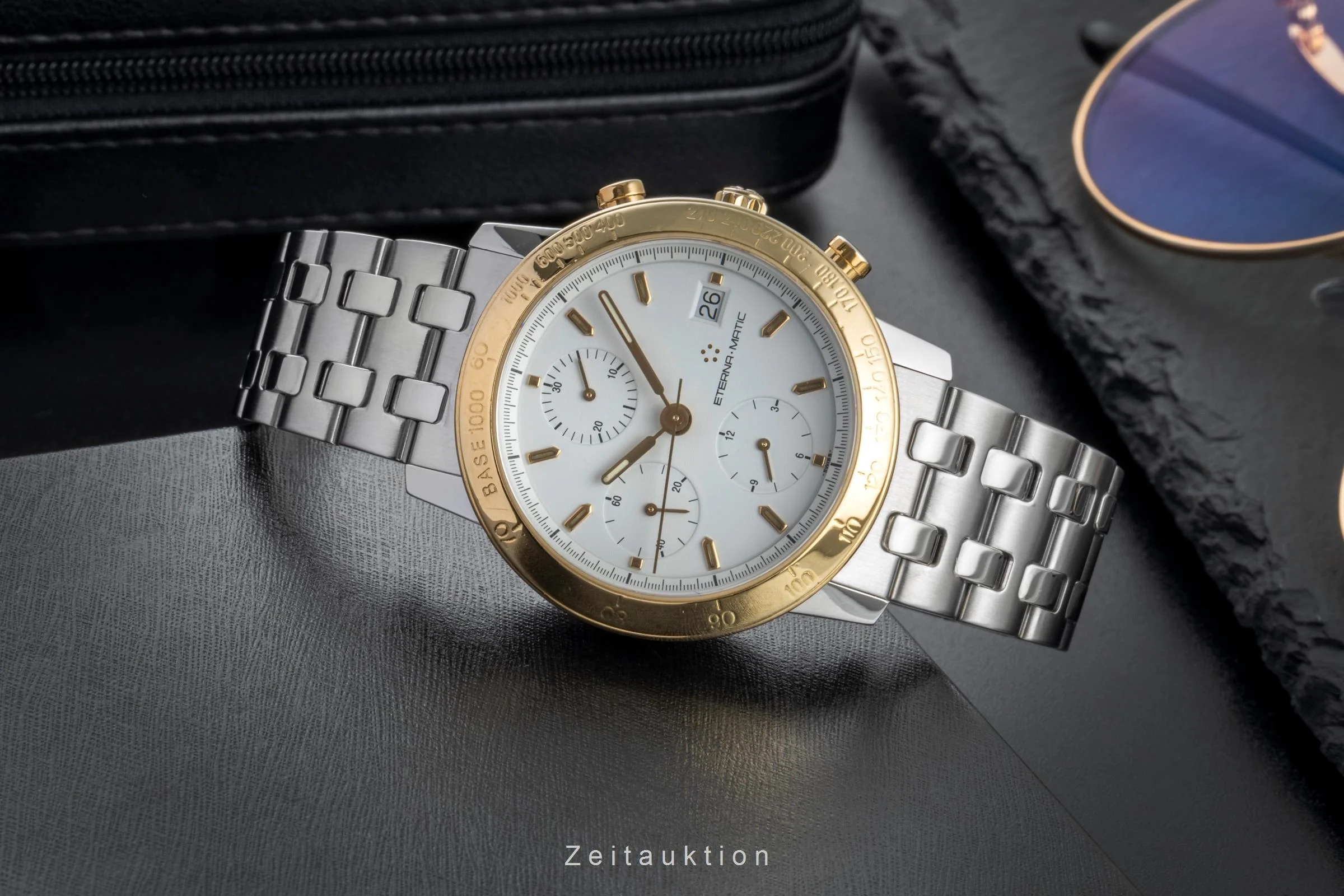 Eterna Kontiki chronograph steel / gold automatic men's watch 674.1501.47S  [2505075] - Image 3