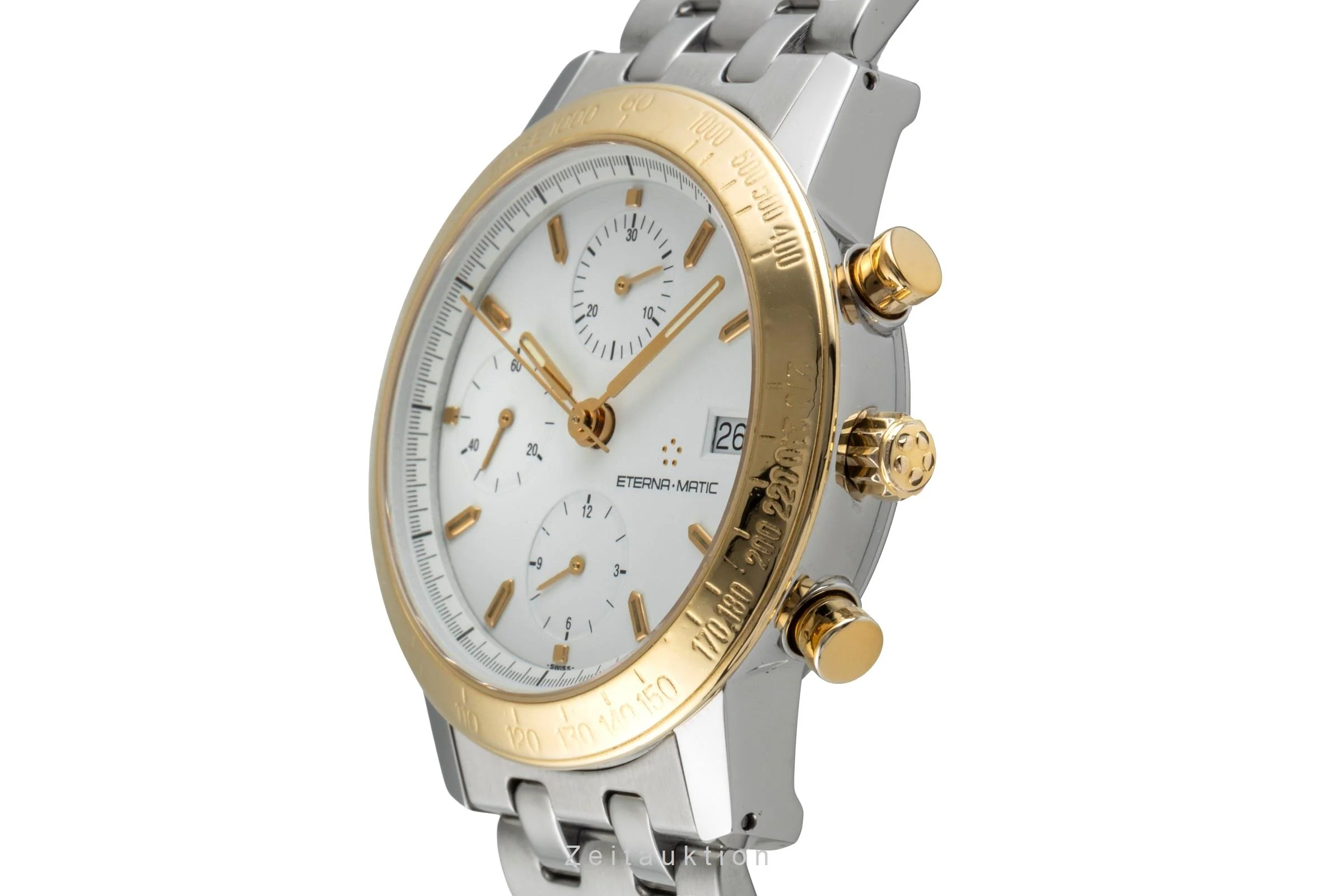 Eterna Kontiki chronograph steel / gold automatic men's watch 674.1501.47S  [2505075] - Image 7