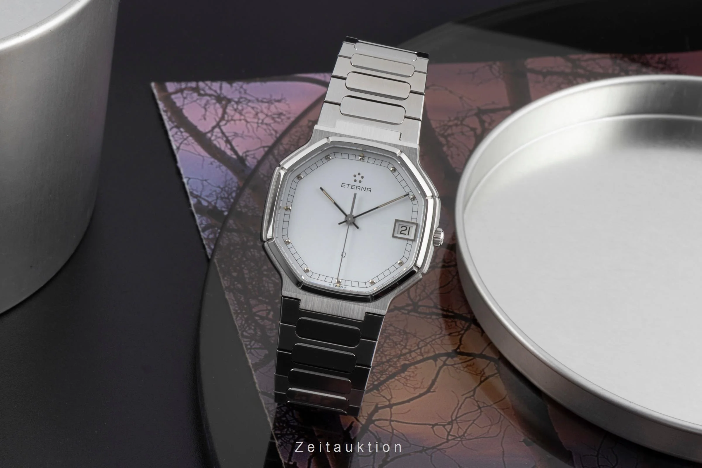 Eterna steel quartz men's watch 115.4227.41  [2601134] - Image 4
