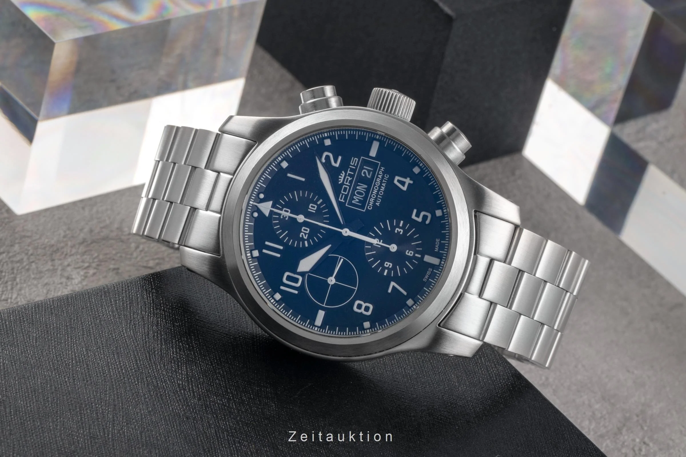 Fortis Aeromaster chronograph steel automatic men's watch 656.10.141  [2504634] - Image 3