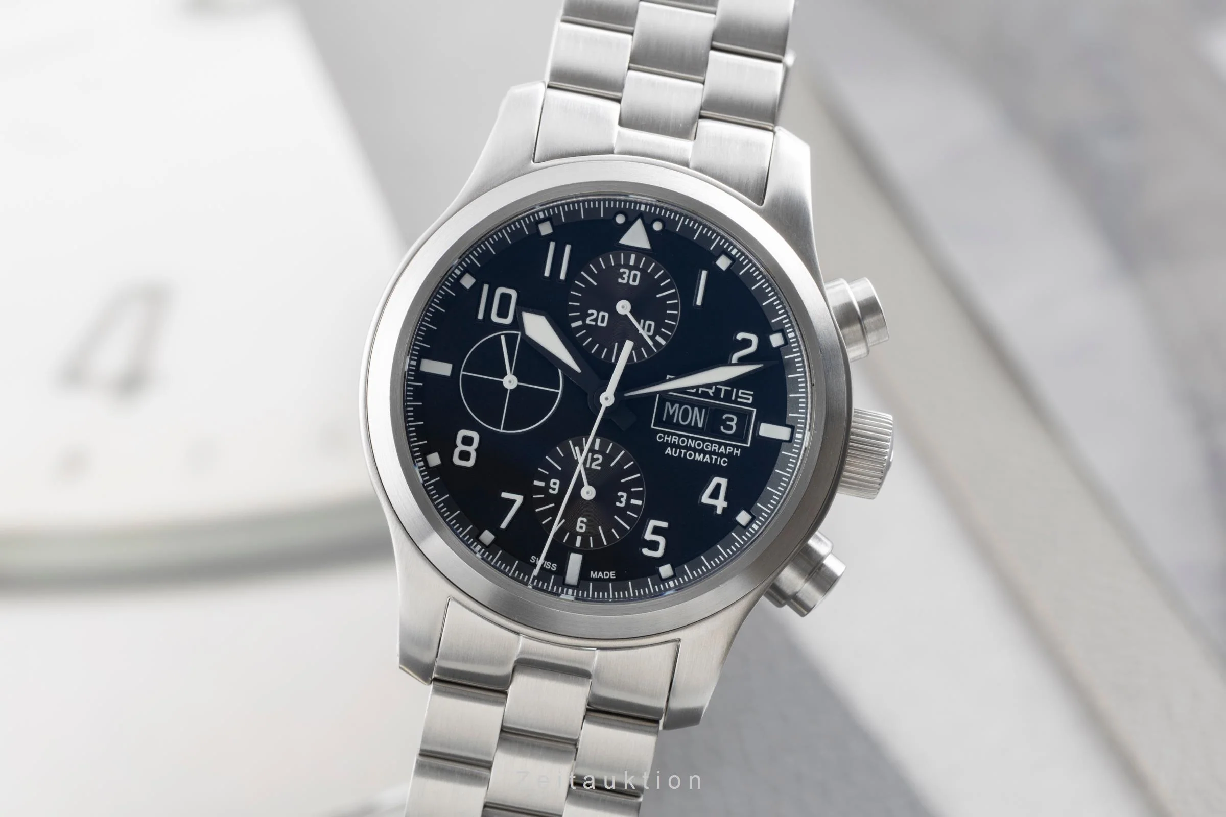 Fortis Aeromaster chronograph steel automatic men's watch 656.10.141  [2504691] - Image 2