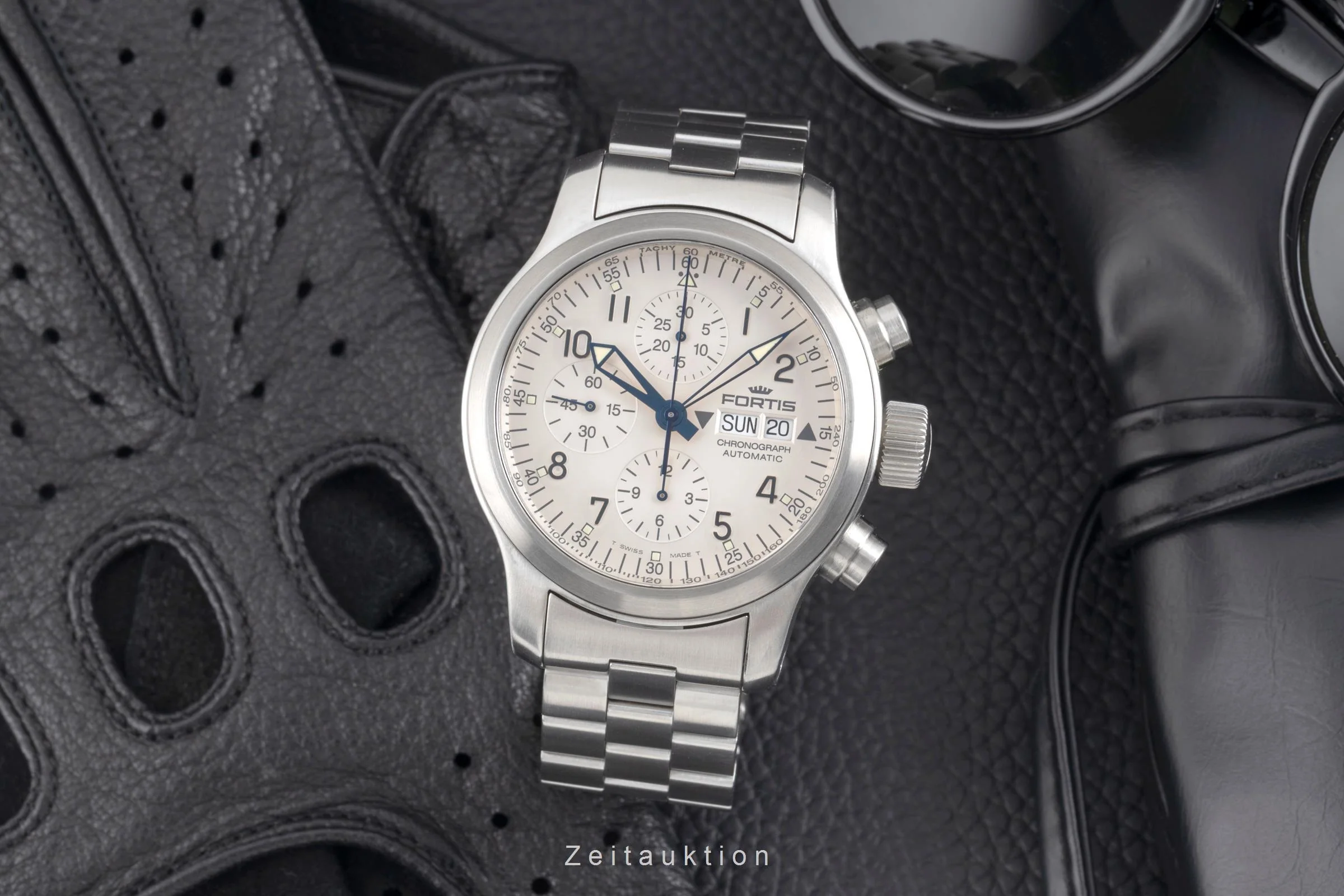 Fortis B-42 chronograph steel automatic men's watch 635.10.12  [2503329] - Image 4