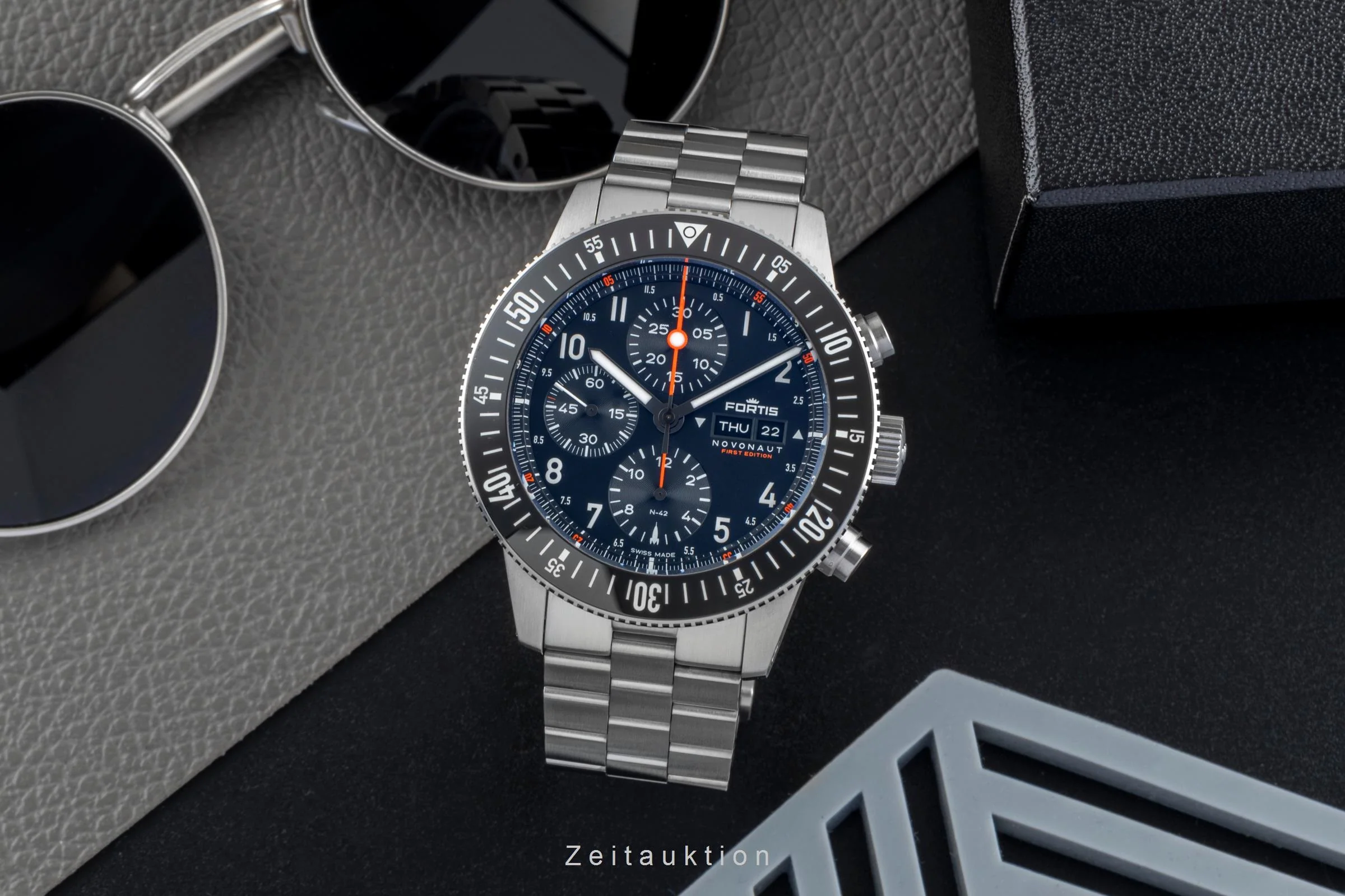 Fortis chronograph steel automatic men's watch F2040010  FW32316733 Limited  [2600168] - Image 4