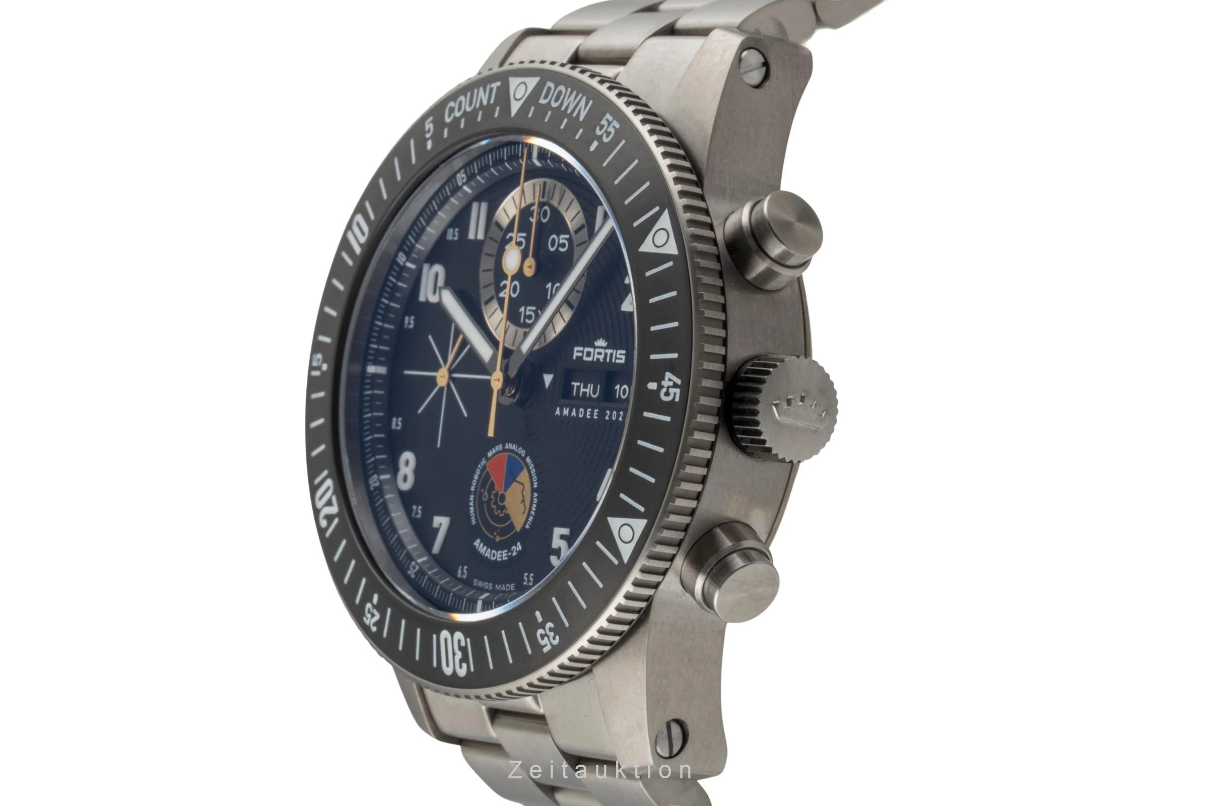 Fortis chronograph titanium automatic men's watch F2040016 LP: 6100EUR Limited  [2601179] - Image 7