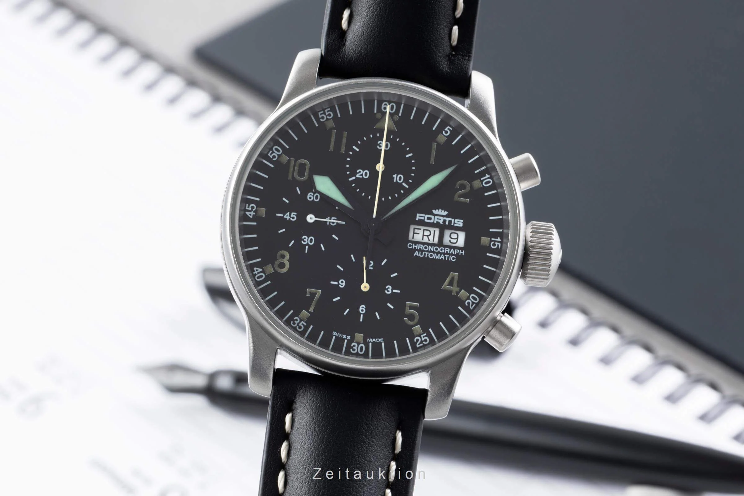 Fortis Flieger Chronograph chronograph steel automatic men's watch 597.10.141  [2500522] - Image 2