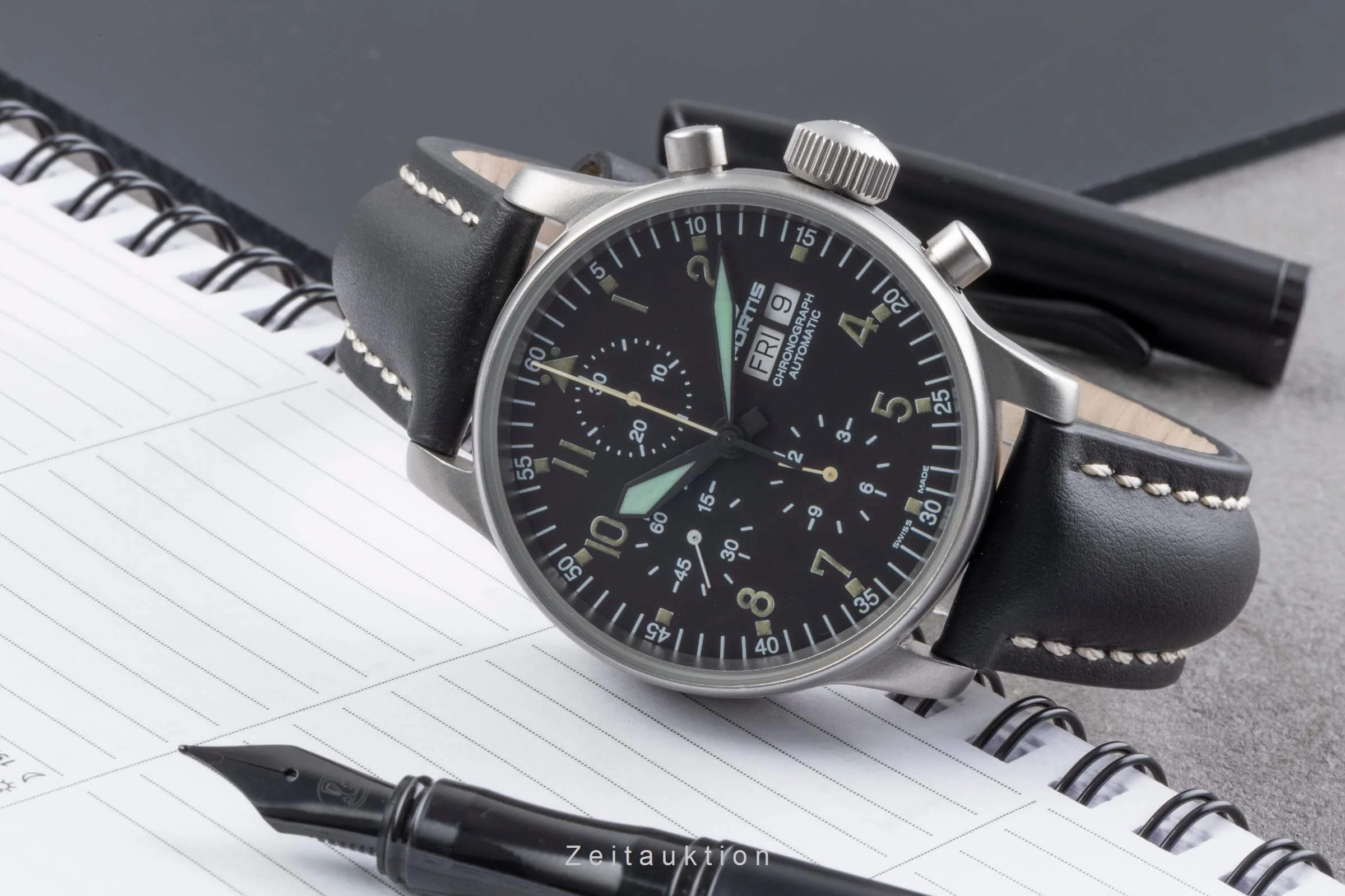 Fortis Flieger Chronograph chronograph steel automatic men's watch 597.10.141  [2500522] - Image 3