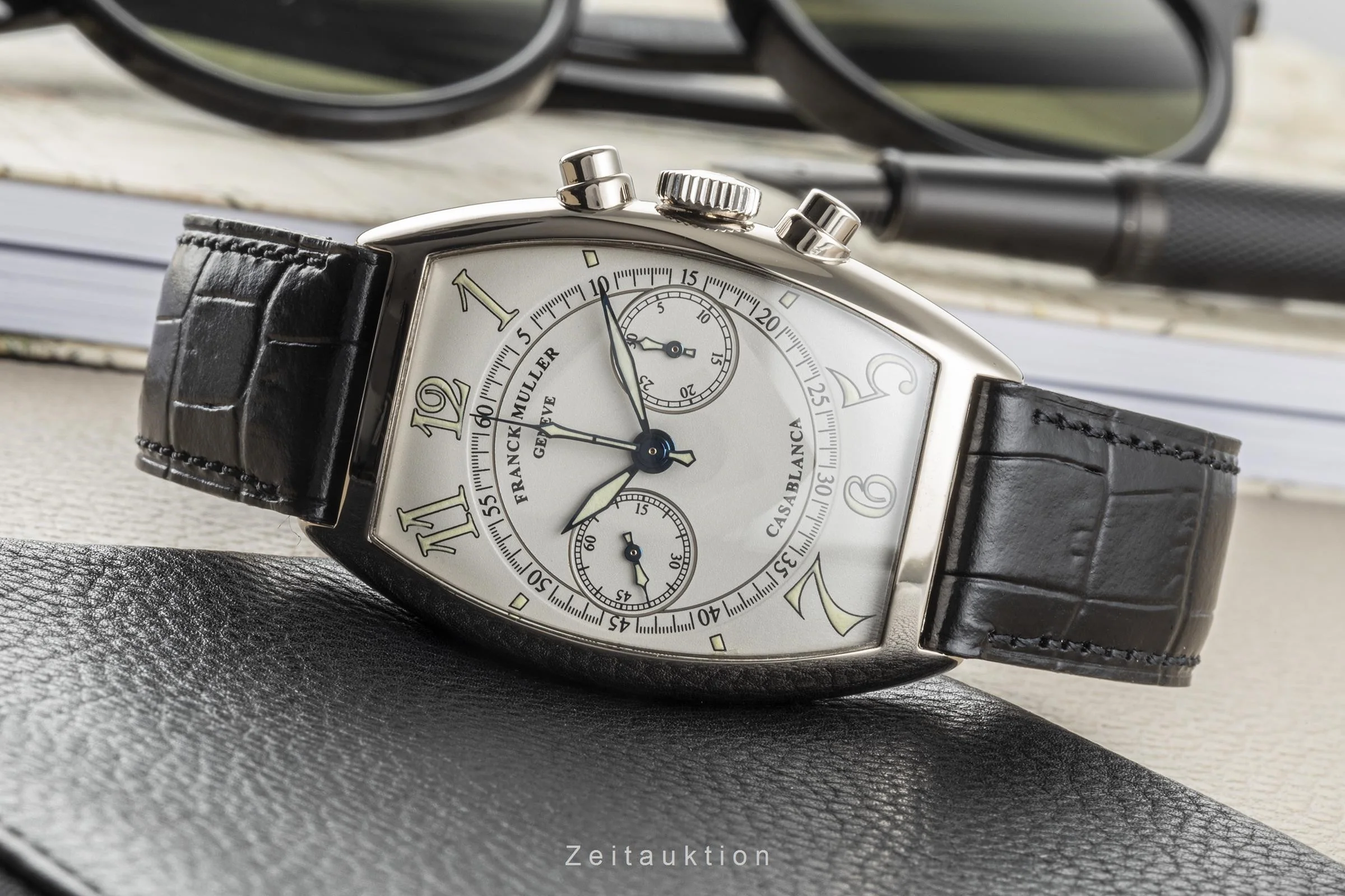 Franck Muller Casablanca chronograph 18 ct white gold manual winding men's watch 5850CC  [2104495] - Image 2