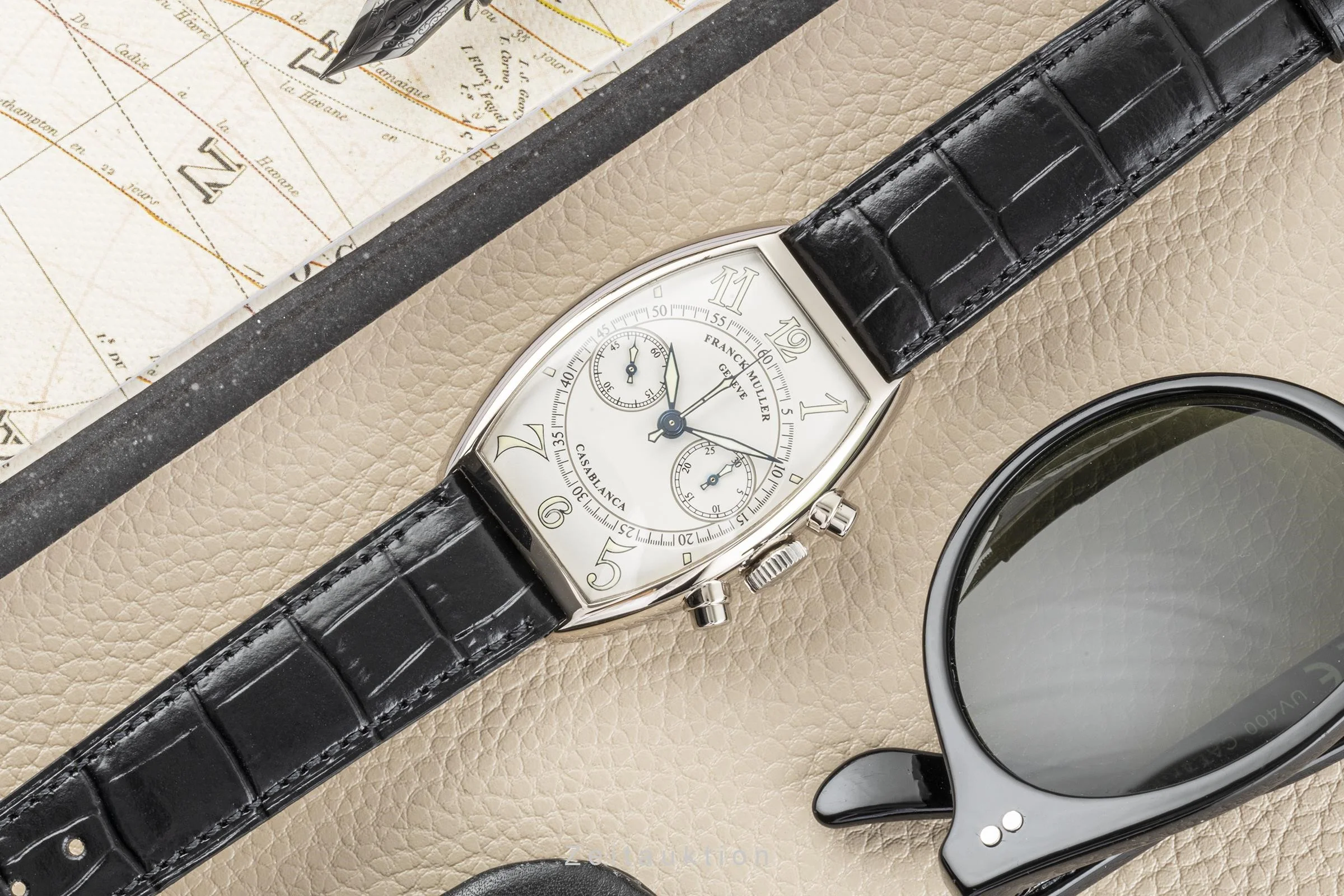 Franck Muller Casablanca chronograph 18 ct white gold manual winding men's watch 5850CC  [2104495] - Image 3