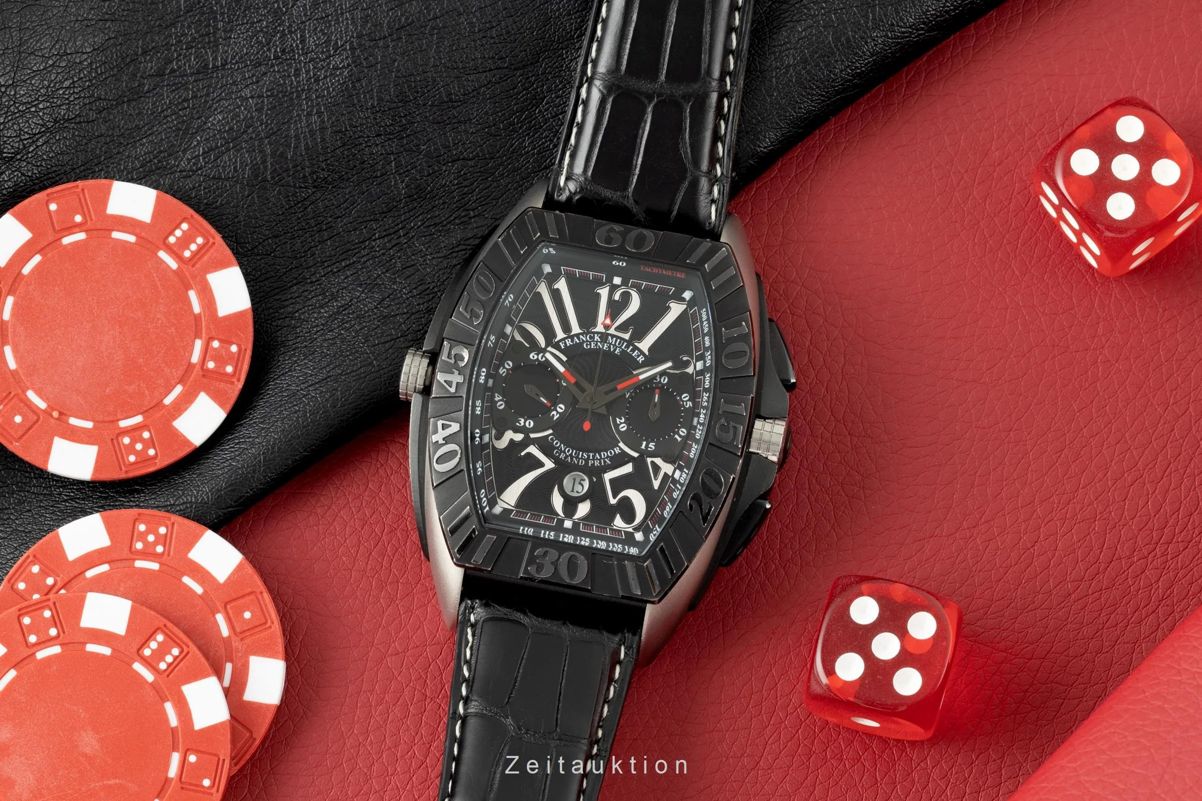 Franck Muller Conquistador chronograph titanium automatic men's watch 9900 CC DT GPG  [2106859] - Image 2