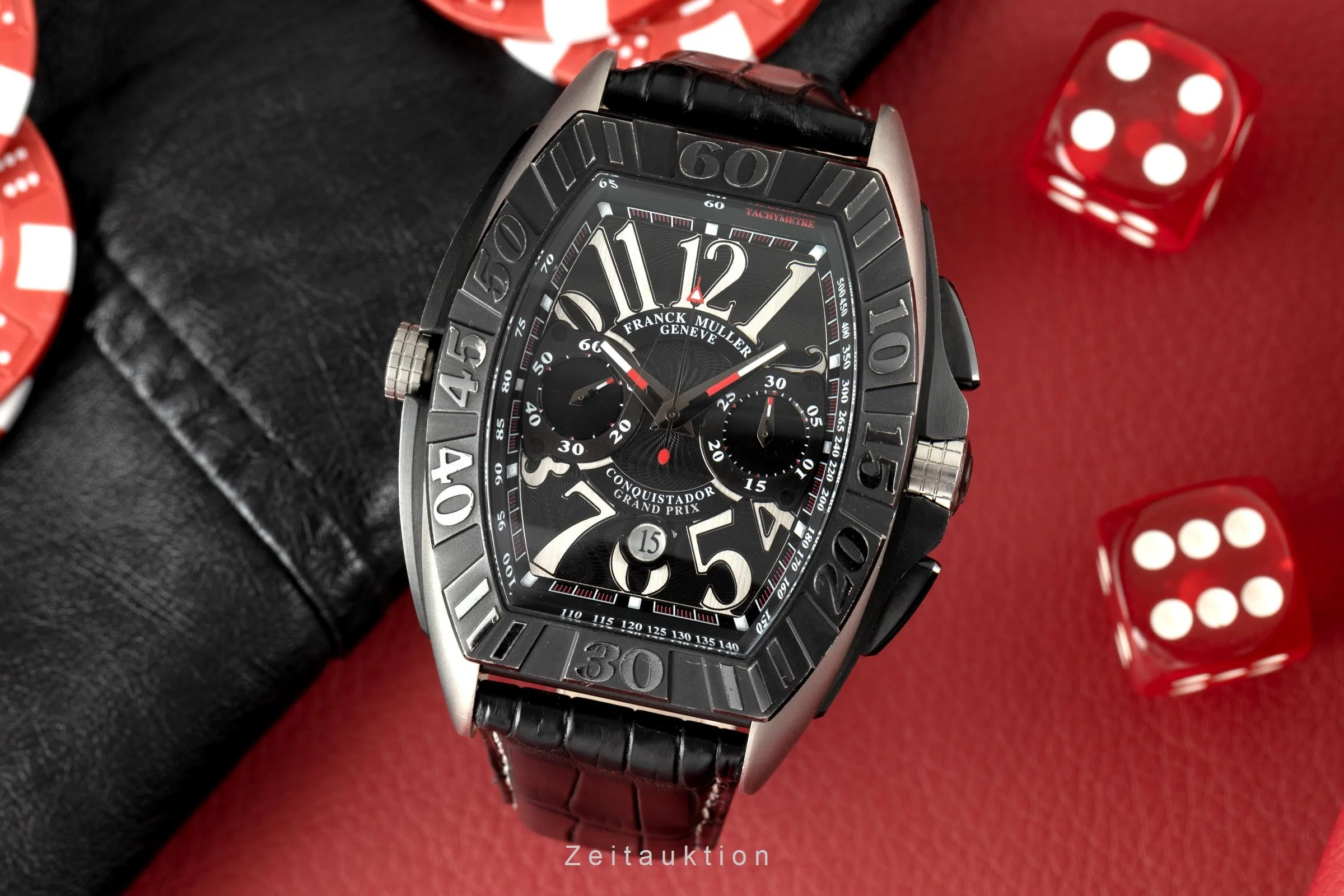 Franck Muller Conquistador chronograph titanium automatic men's watch 9900 CC DT GPG  [2106859] - Image 3