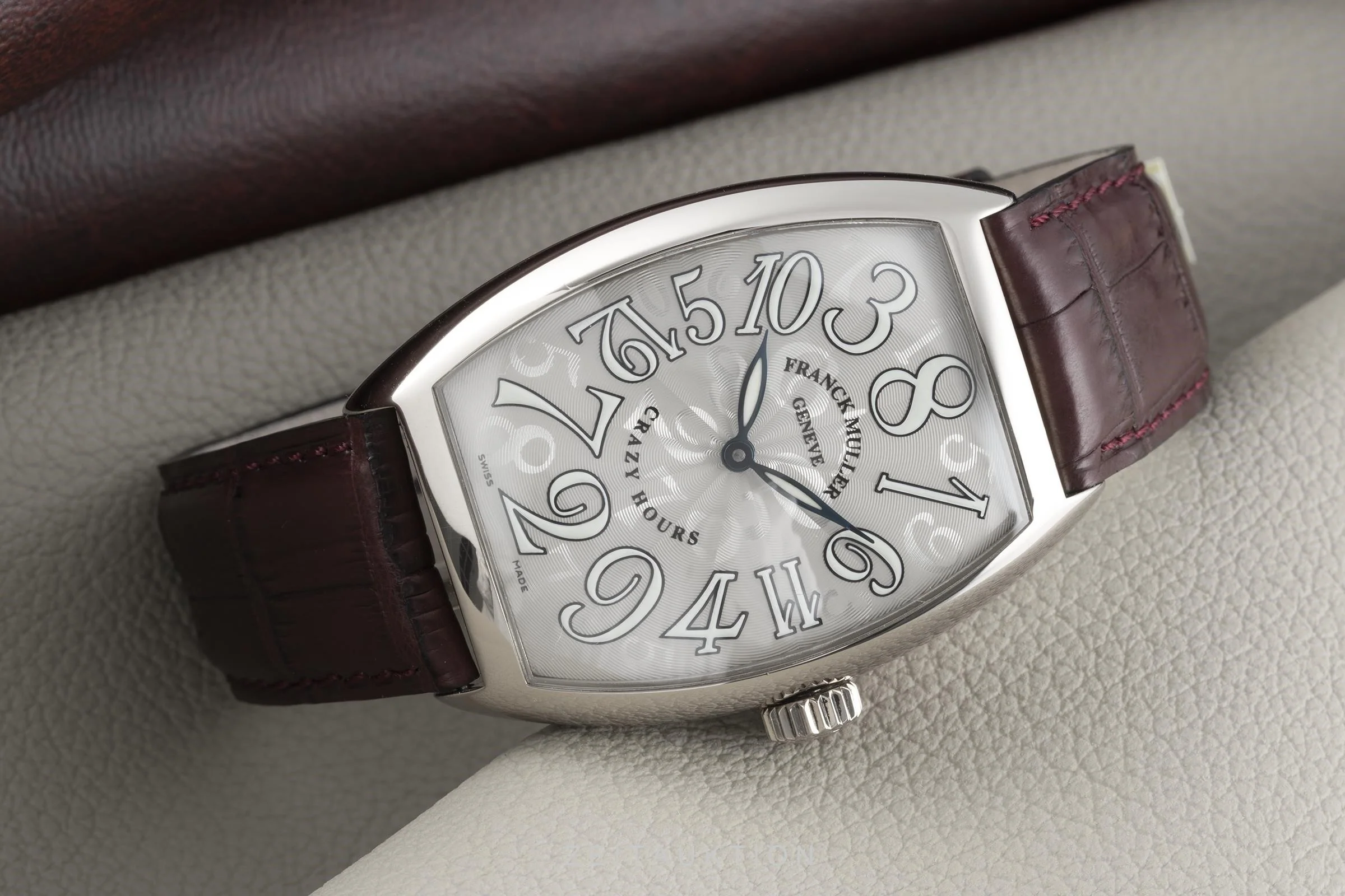 Franck Muller Crazy Hours 18 ct white gold automatic men's watch 7851CH  [2105483] - Image 2