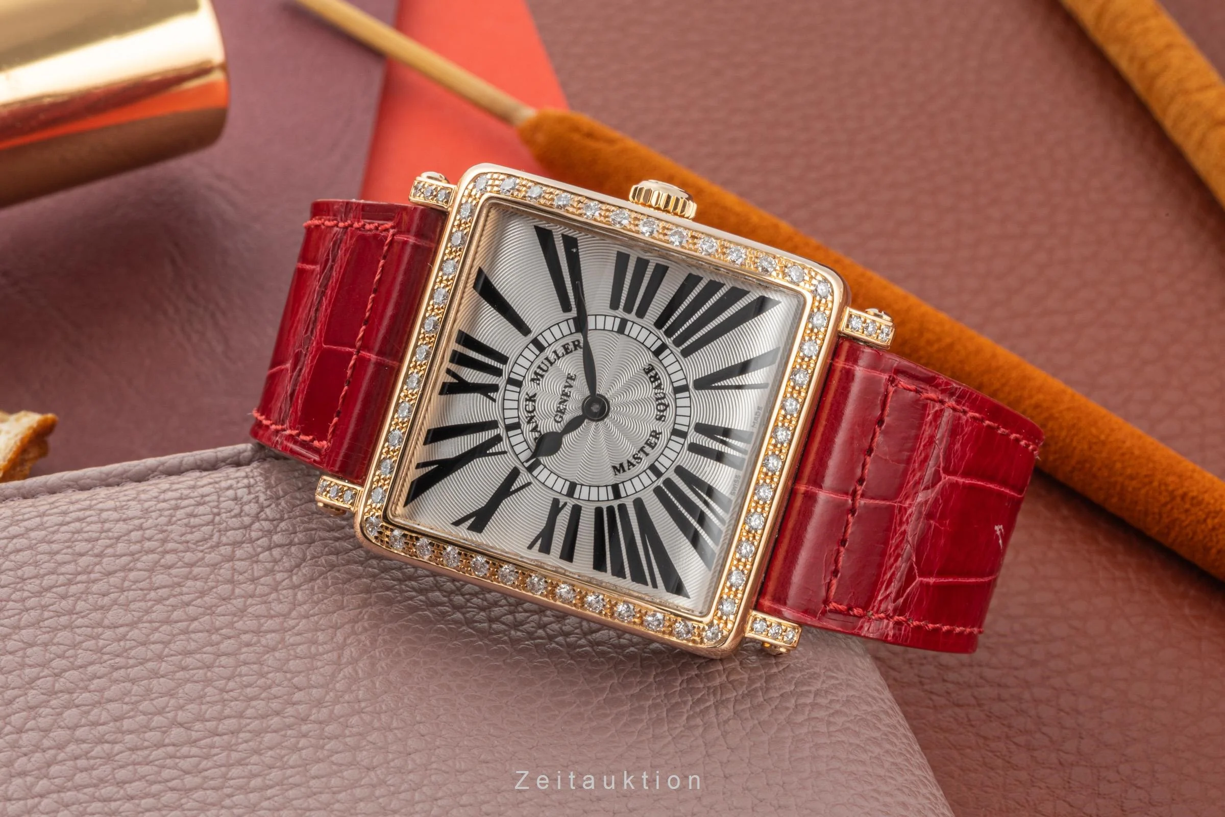 Franck Muller Master Square 18 ct red gold quartz women's watch 6002 M QZ R D 1R  [2305901] - Image 2