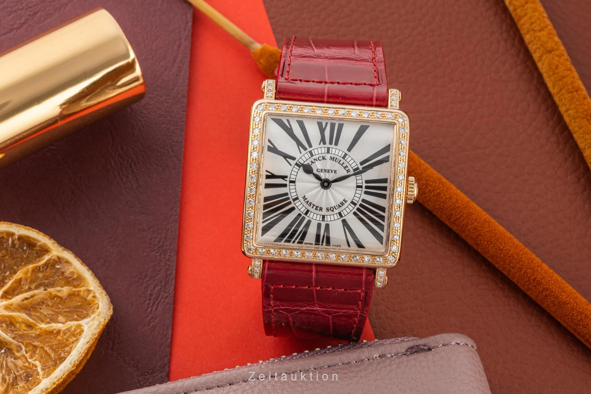 Franck Muller Master Square 18 ct red gold quartz women's watch 6002 M QZ R D 1R  [2305901] - Image 3