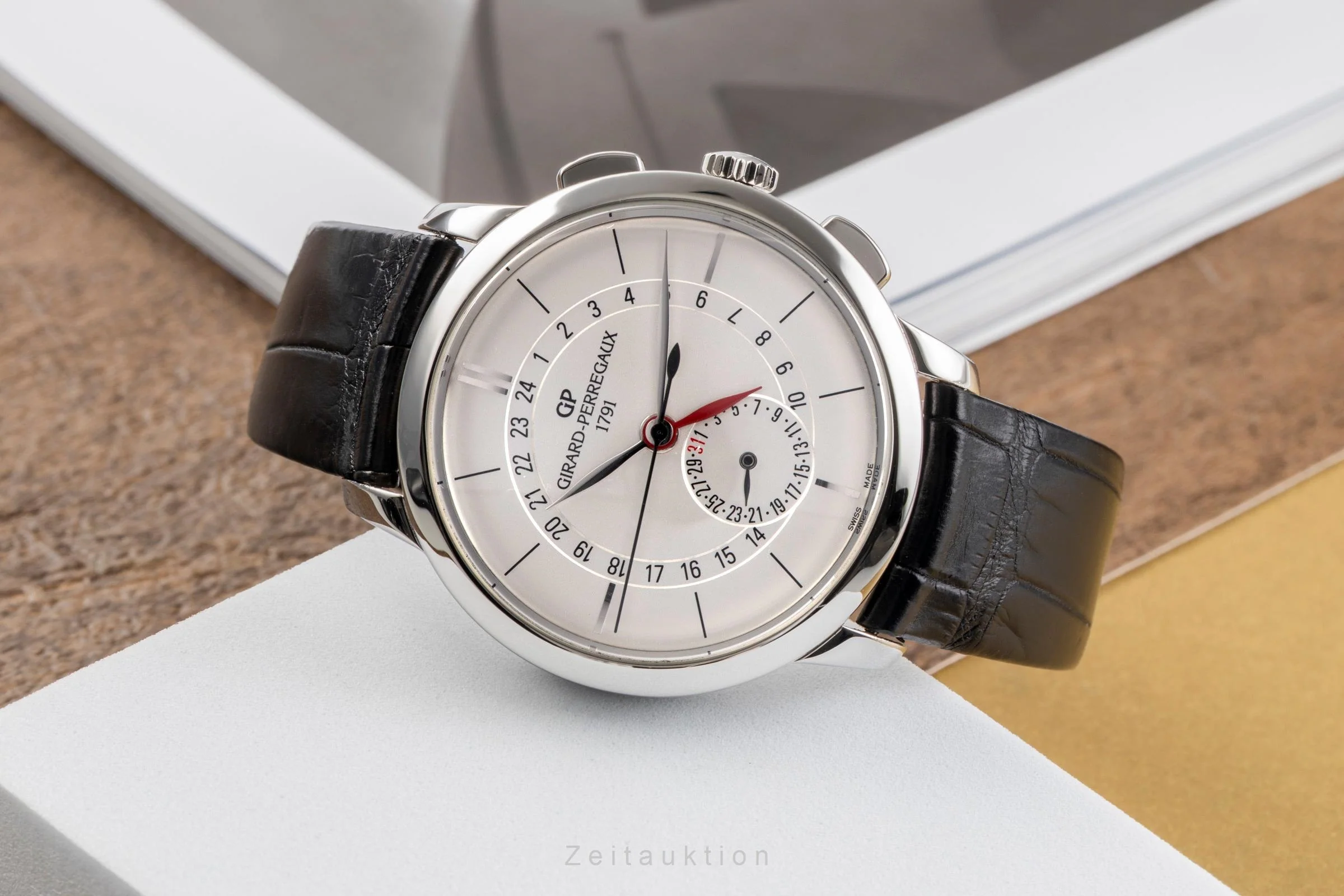 Girard Perregaux 1966 chronograph steel automatic men's watch 49544  [2502800] - Image 3