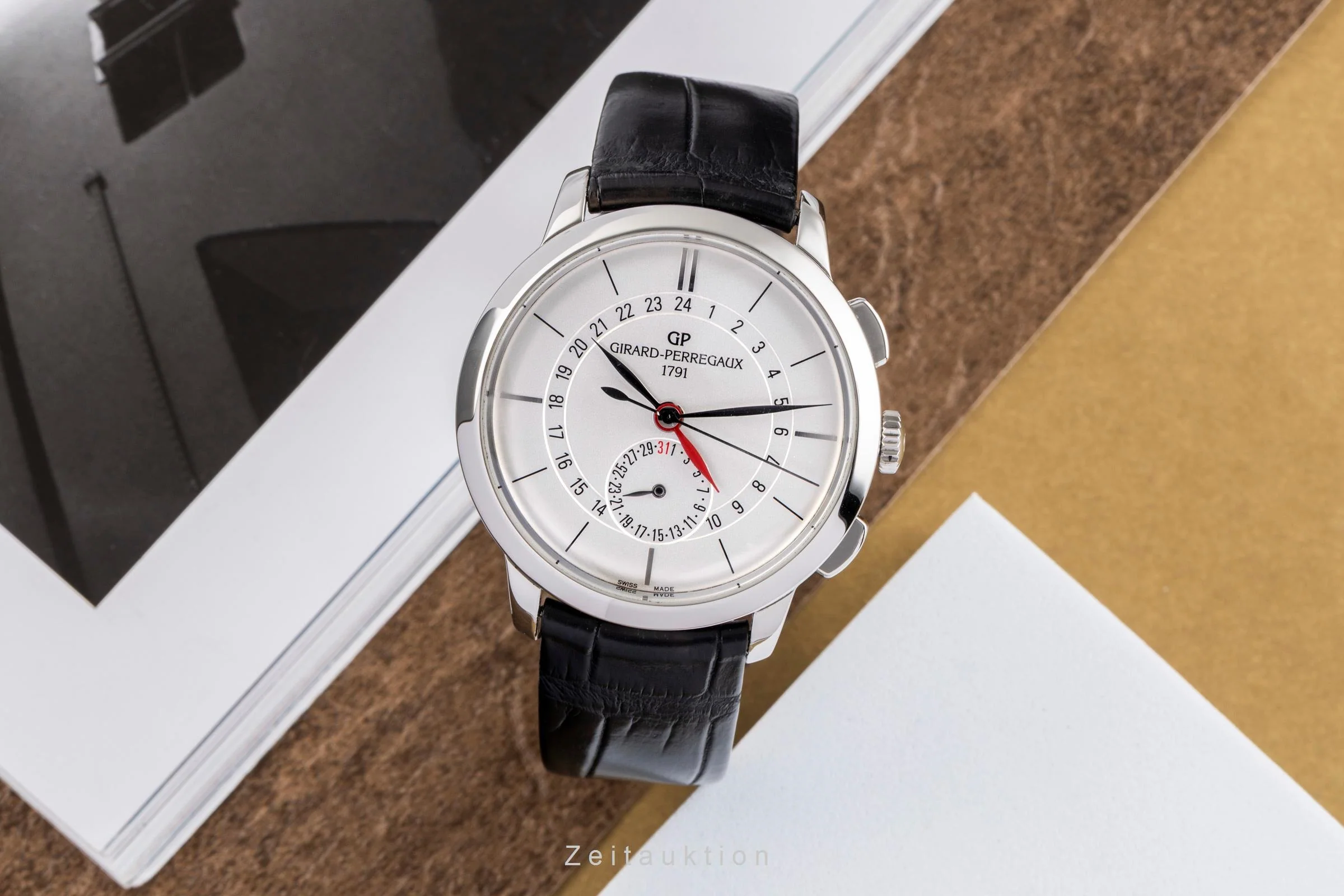 Girard Perregaux 1966 chronograph steel automatic men's watch 49544  [2502800] - Image 4