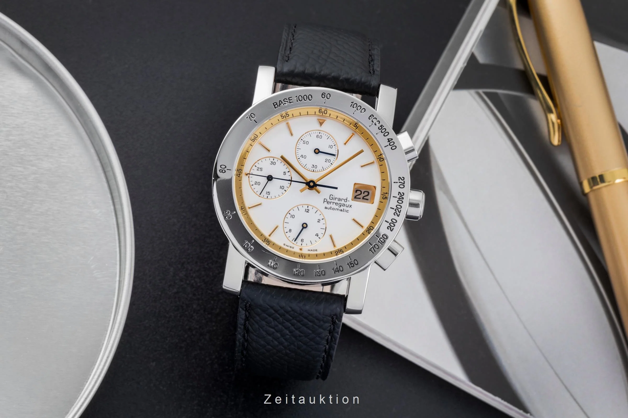 Girard Perregaux 7000 chronograph steel automatic men's watch 7000 GBM  [2506351] - Image 4