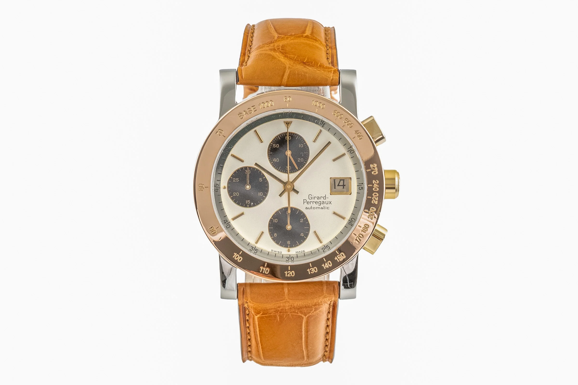 Girard Perregaux 7000 chronograph steel / gold automatic men's watch 7000 GBM  [2400650] - Image 4