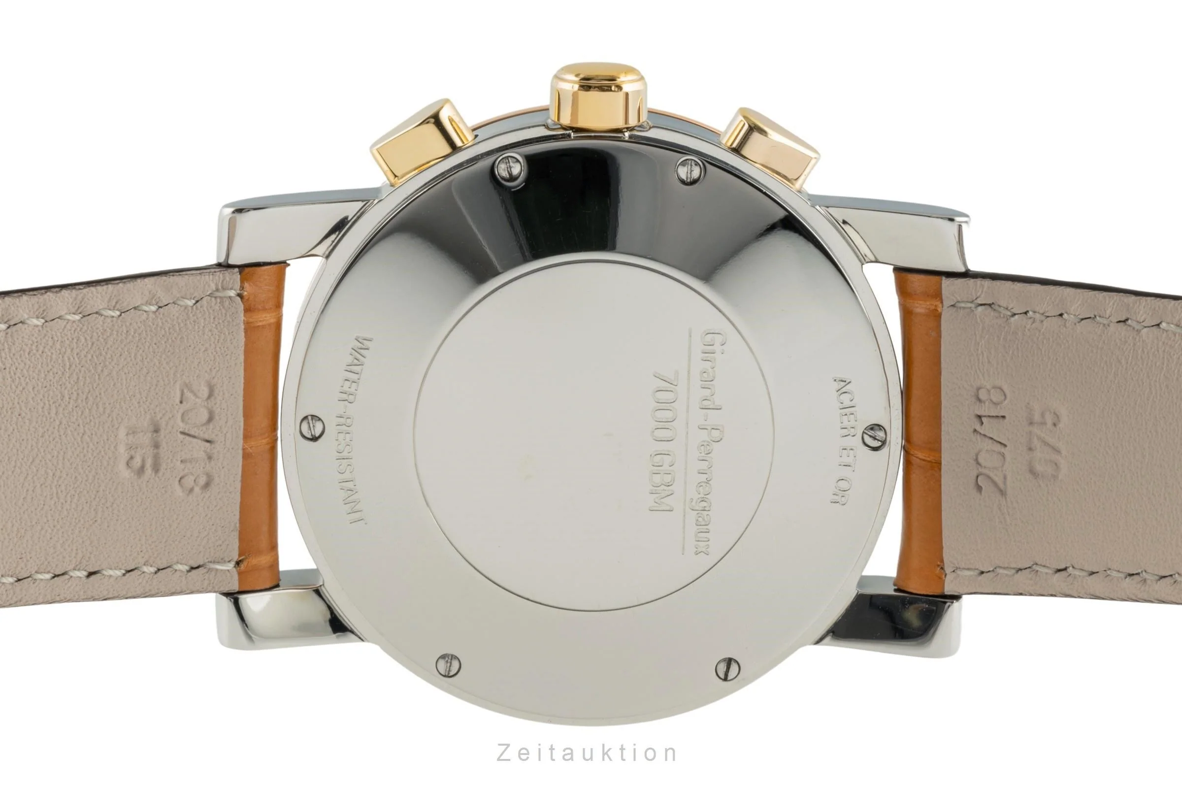 Girard Perregaux 7000 chronograph steel / gold automatic men's watch 7000 GBM  [2400650] - Image 9