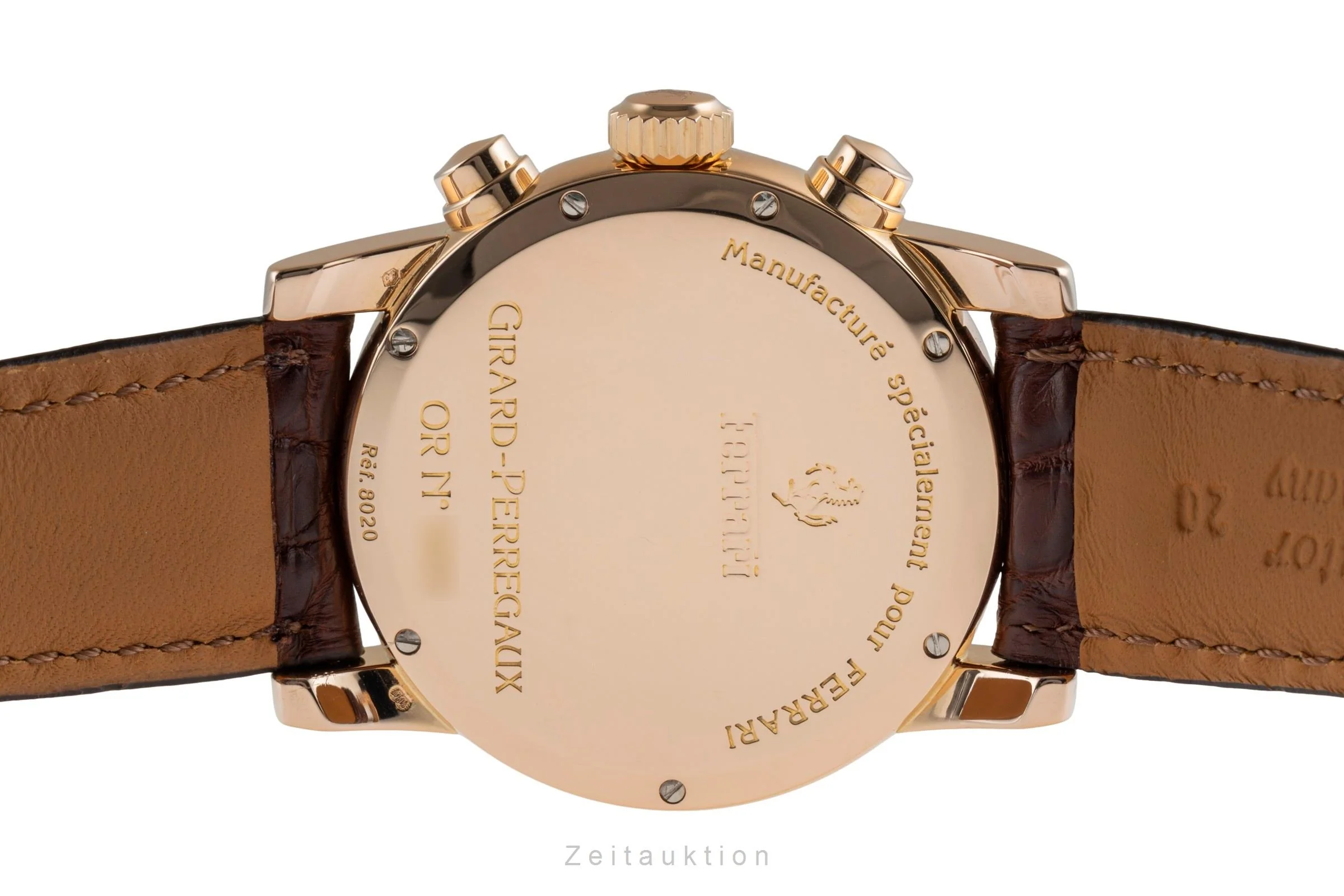 Girard Perregaux Ferrari chronograph 18 ct red gold automatic men's watch 8020  [2503875] - Image 11