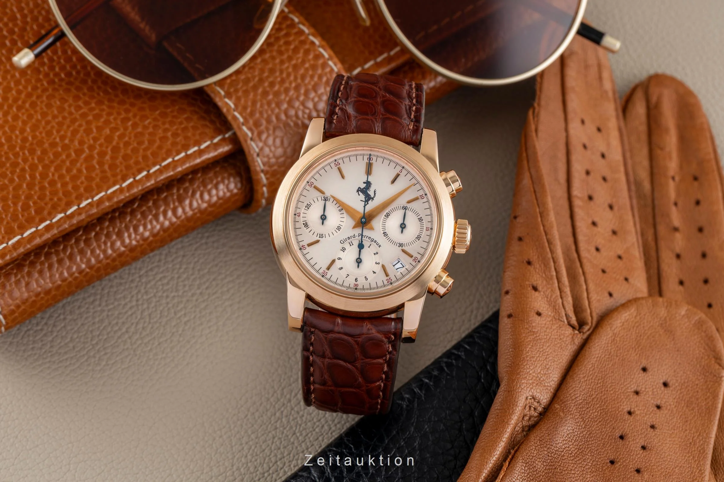 Girard Perregaux Ferrari chronograph 18 ct red gold automatic men's watch 8020  [2503875] - Image 4