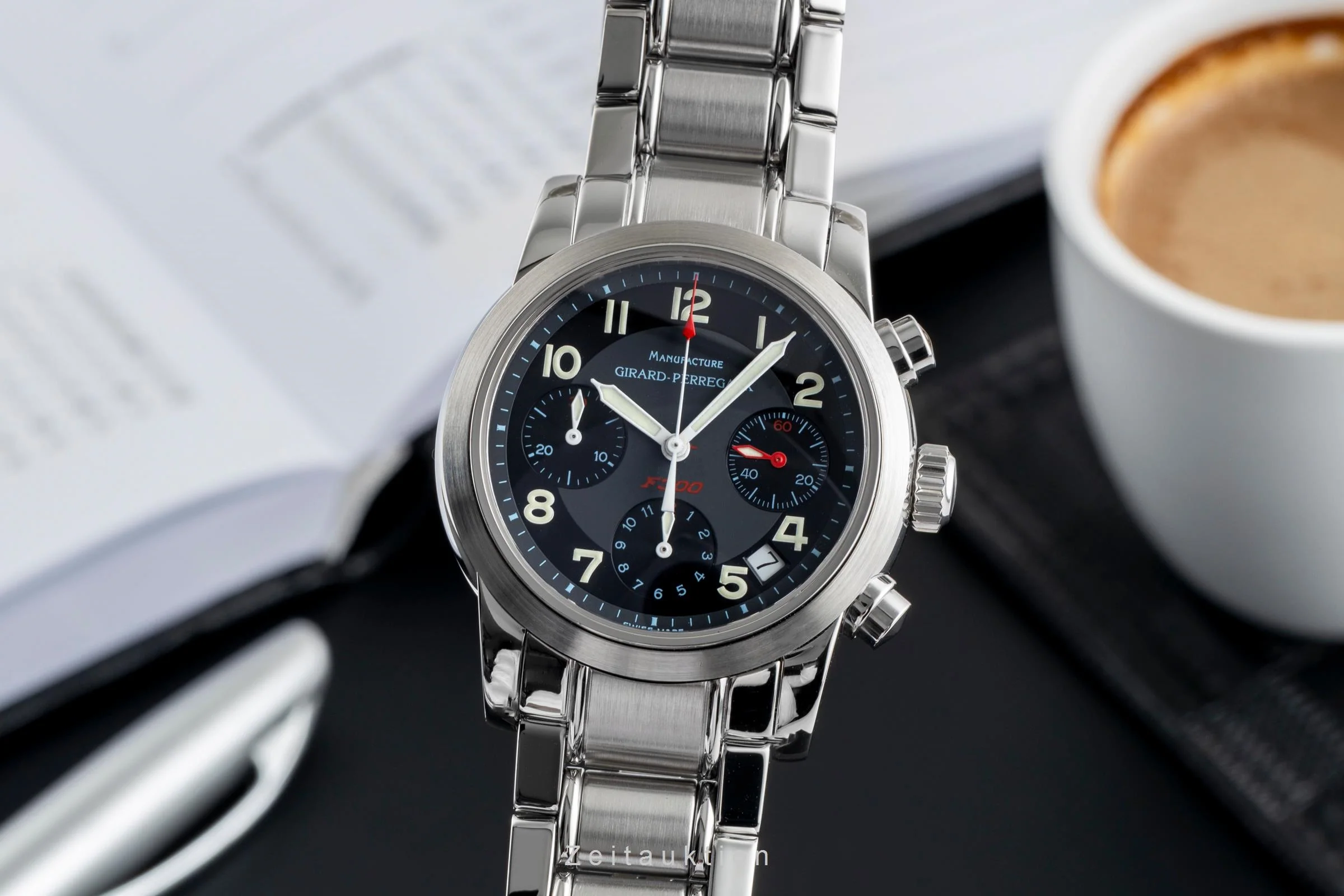 Girard Perregaux Ferrari chronograph steel automatic men's watch 8020  [2503116] - Image 2