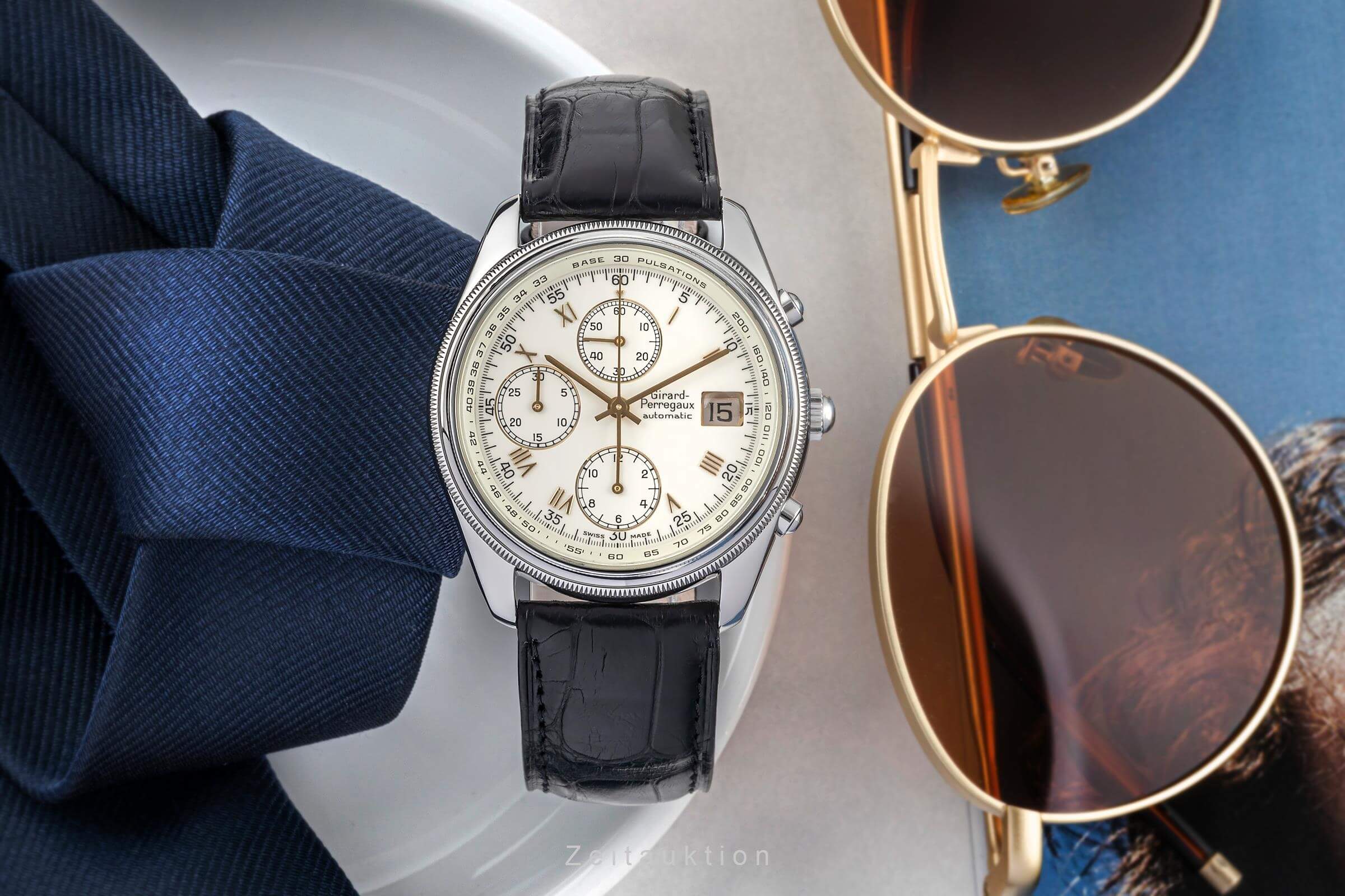 Girard Perregaux GP 4900 chronograph steel automatic men's watch 4900  [2402848] - Image 2