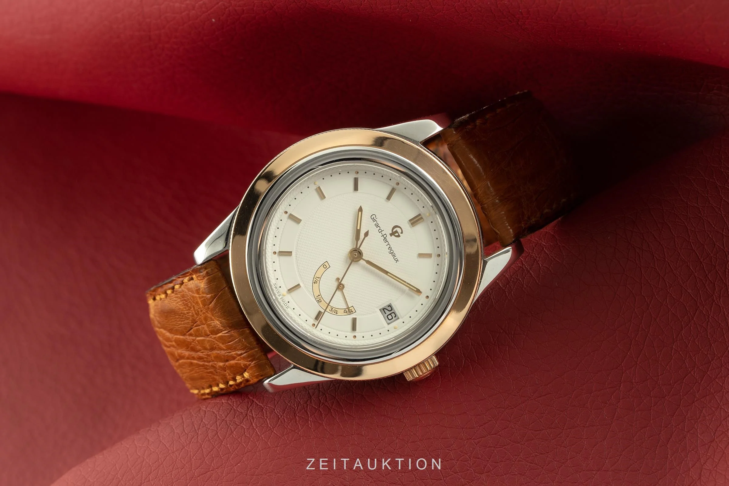 Girard Perregaux GP 90 steel / gold automatic men's watch 1020  [2101993] - Image 2