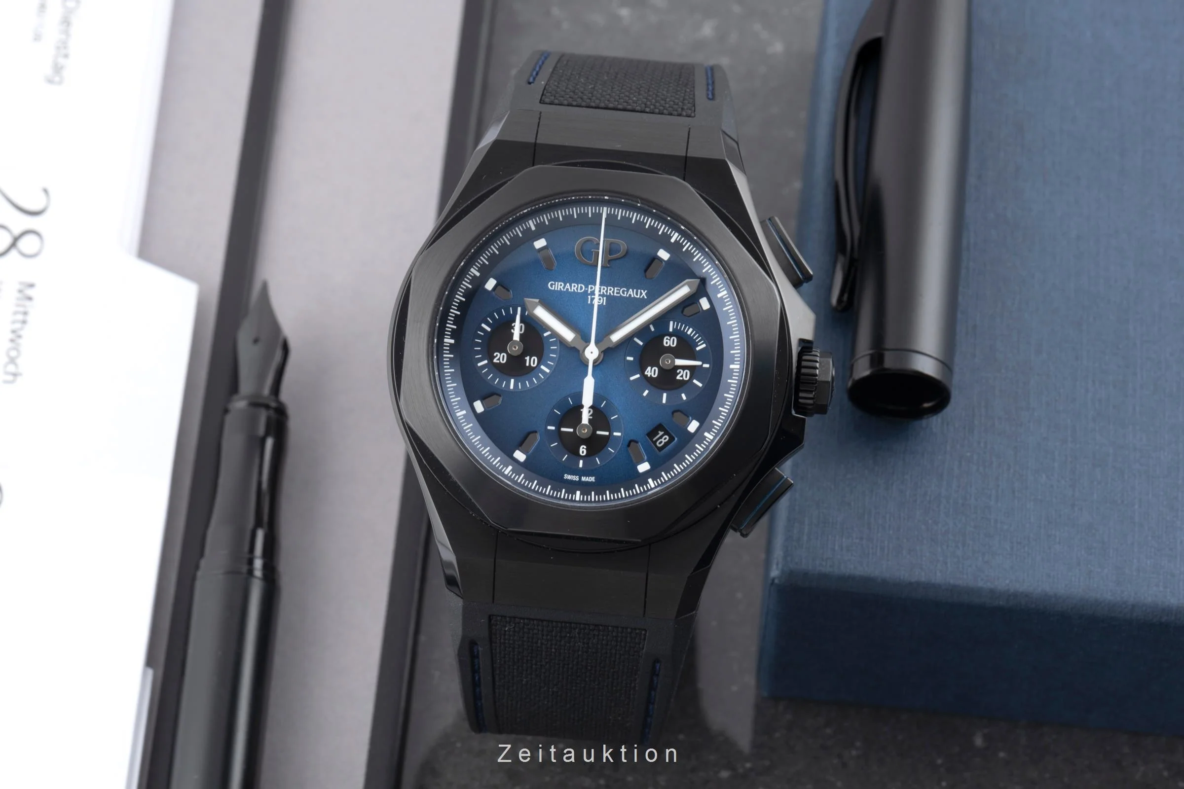 Girard Perregaux Laureato chronograph titanium automatic men's watch 81060-21-491-FH6A LP: 17100EUR  [2506777] - Image 4