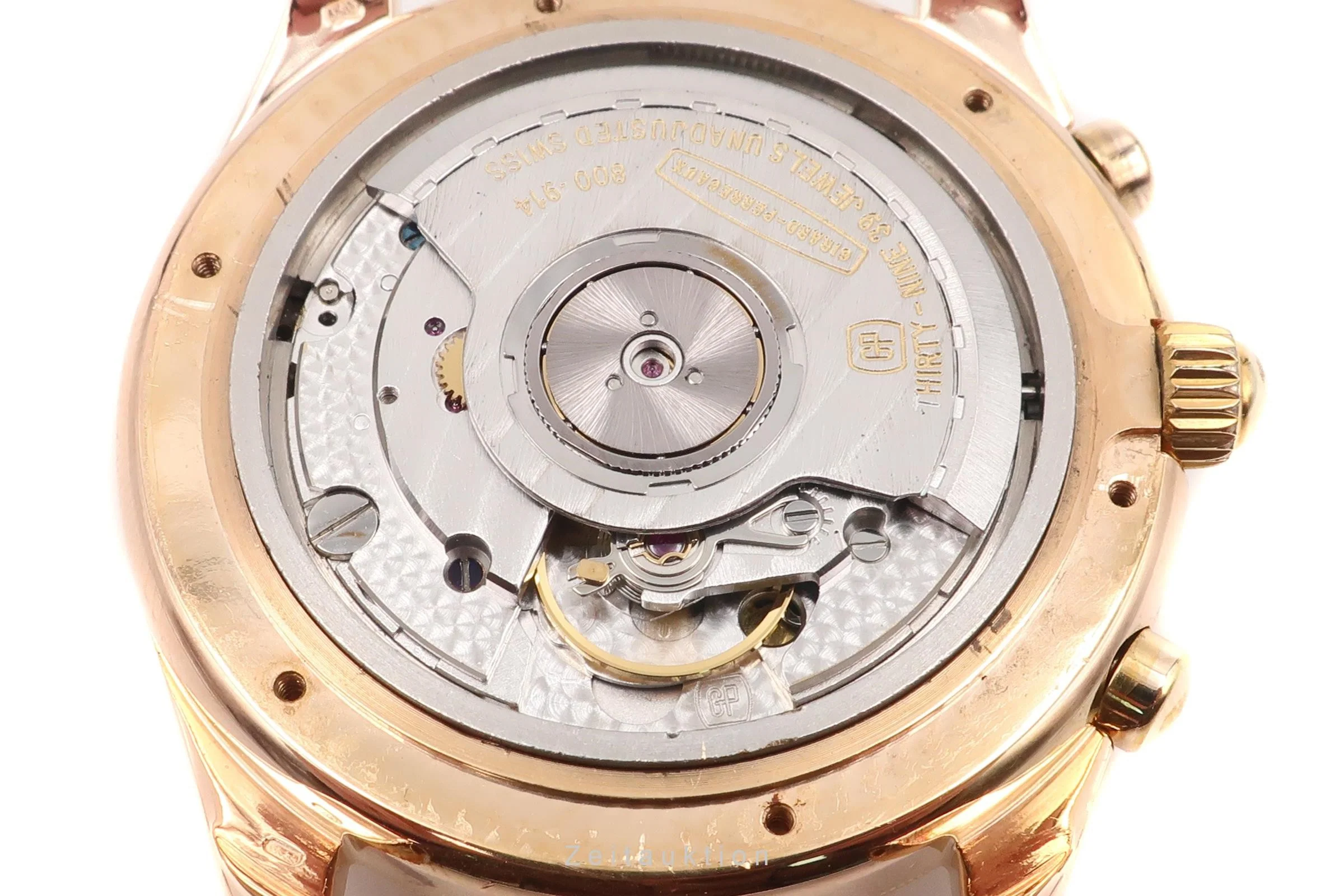 Girard Perregaux Olimpico chronograph 18 ct red gold automatic men's watch 4900  [2110505] - Image 11