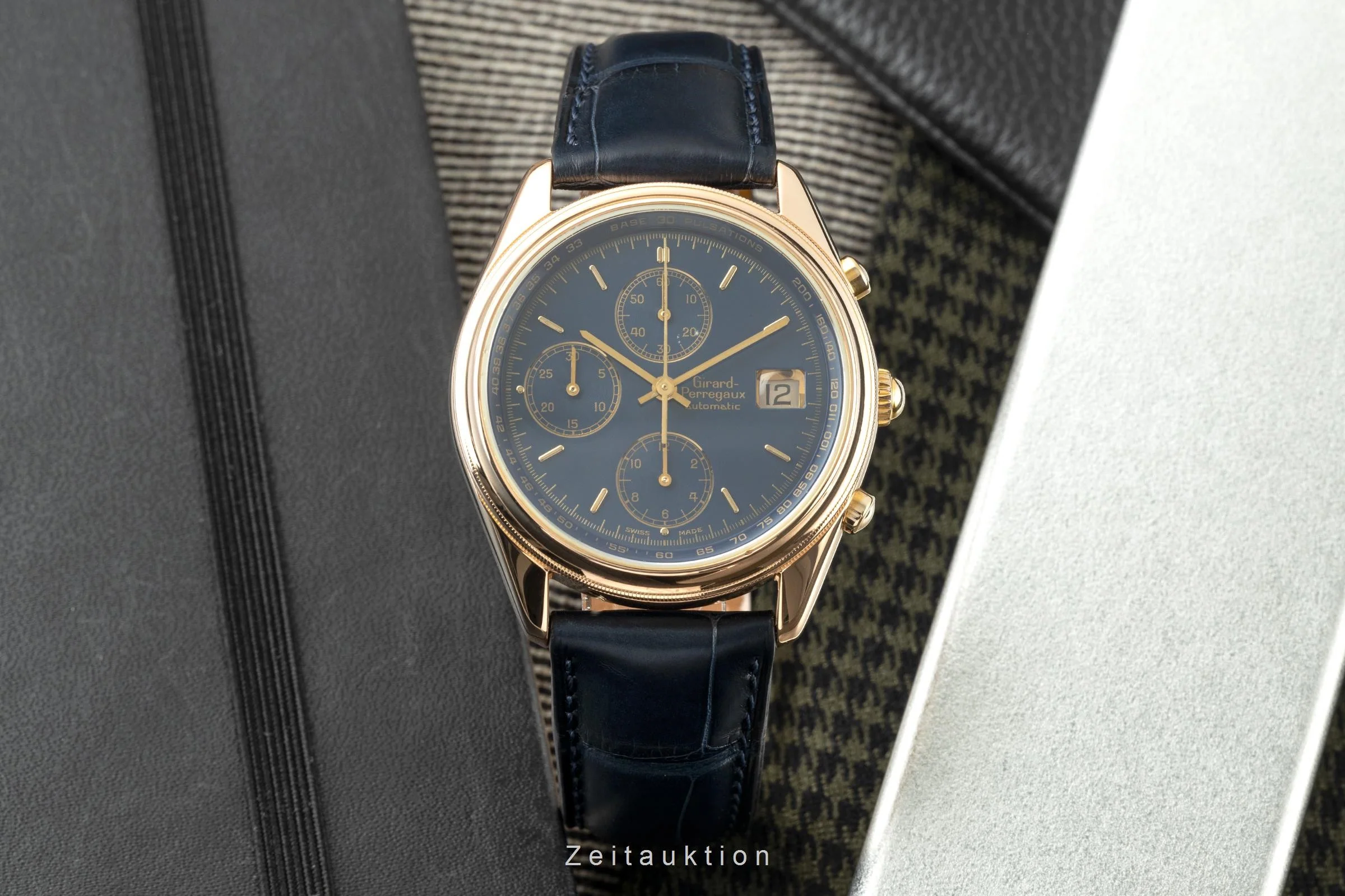 Girard Perregaux Olimpico chronograph 18 ct red gold automatic men's watch 4900  [2110505] - Image 3