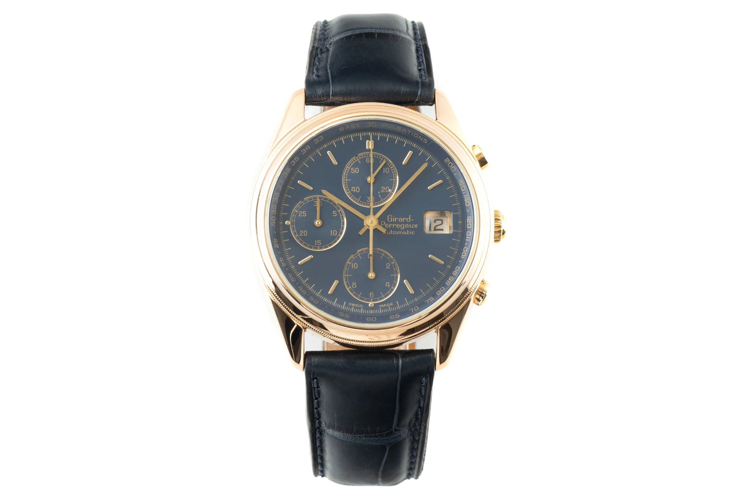 Girard Perregaux Olimpico chronograph 18 ct red gold automatic men's watch 4900  [2110505] - Image 4