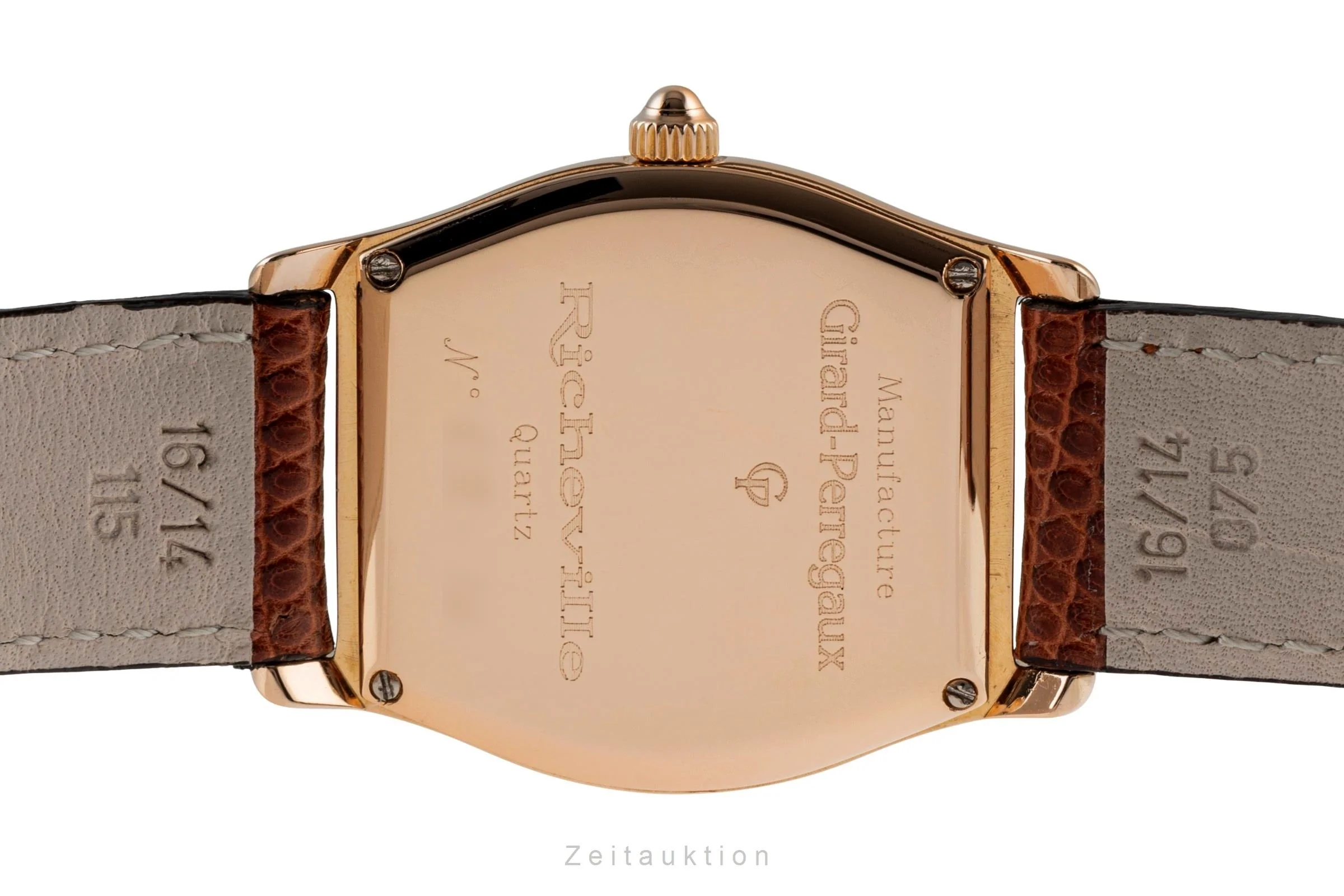Girard Perregaux Richeville 18 ct red gold quartz women's watch 2600  [2503038] - Image 11