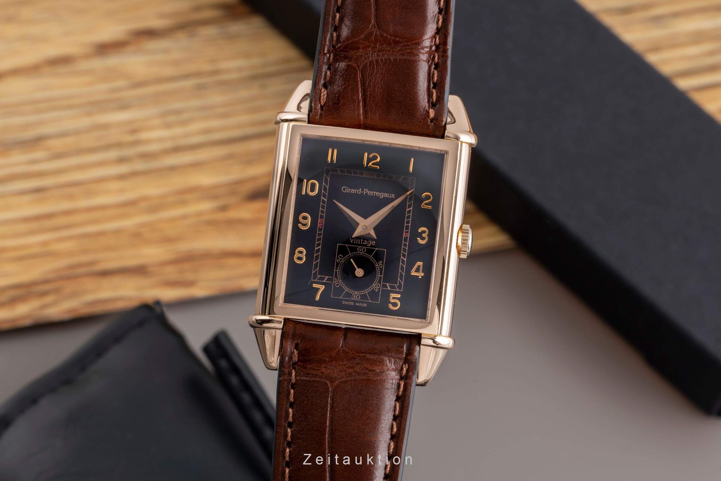 Girard Perregaux Vintage 18 ct gold manual winding men's watch 2595  [2502036] - Image 2