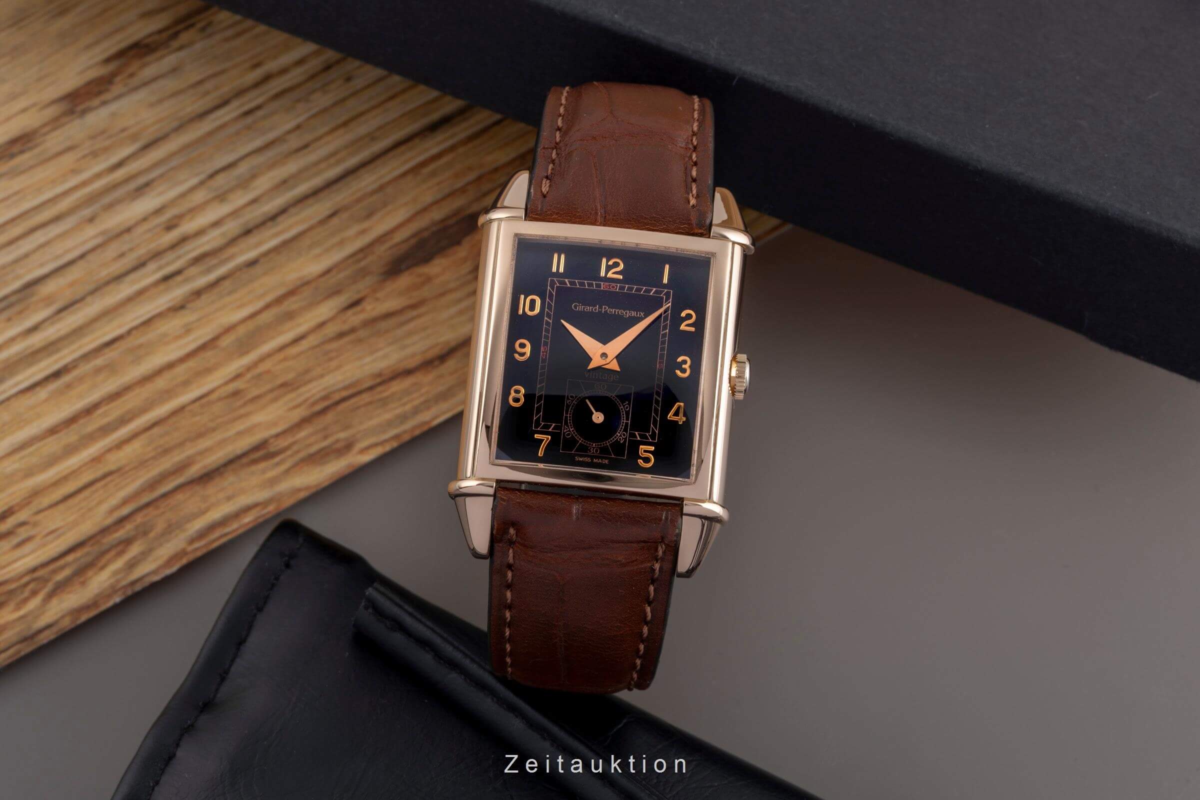 Girard Perregaux Vintage 18 ct gold manual winding men's watch 2595  [2502036] - Image 4