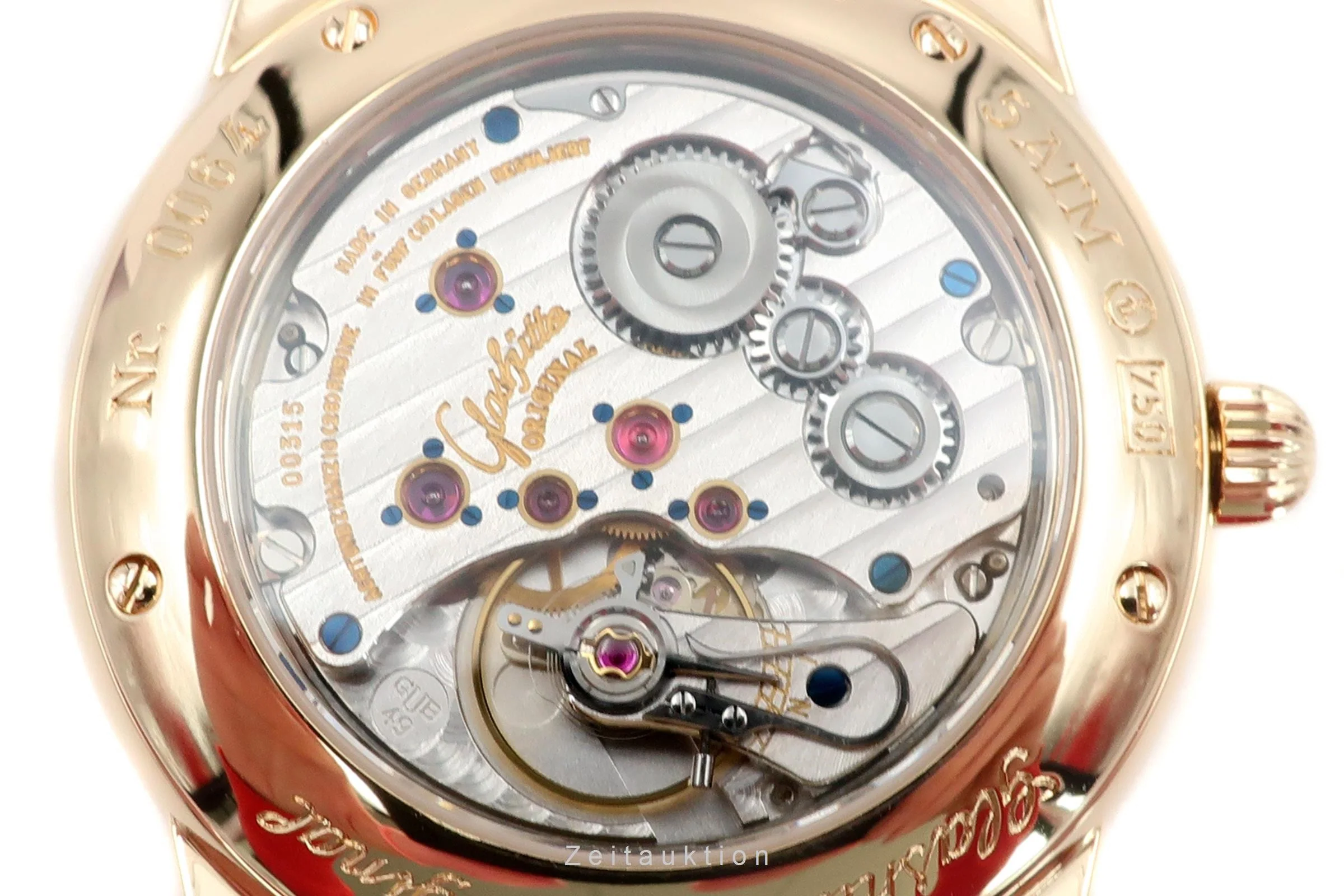 Glashütte 1845 18 ct gold manual winding men's watch 1-49-02-02-02-04  [2300514] - Image 15