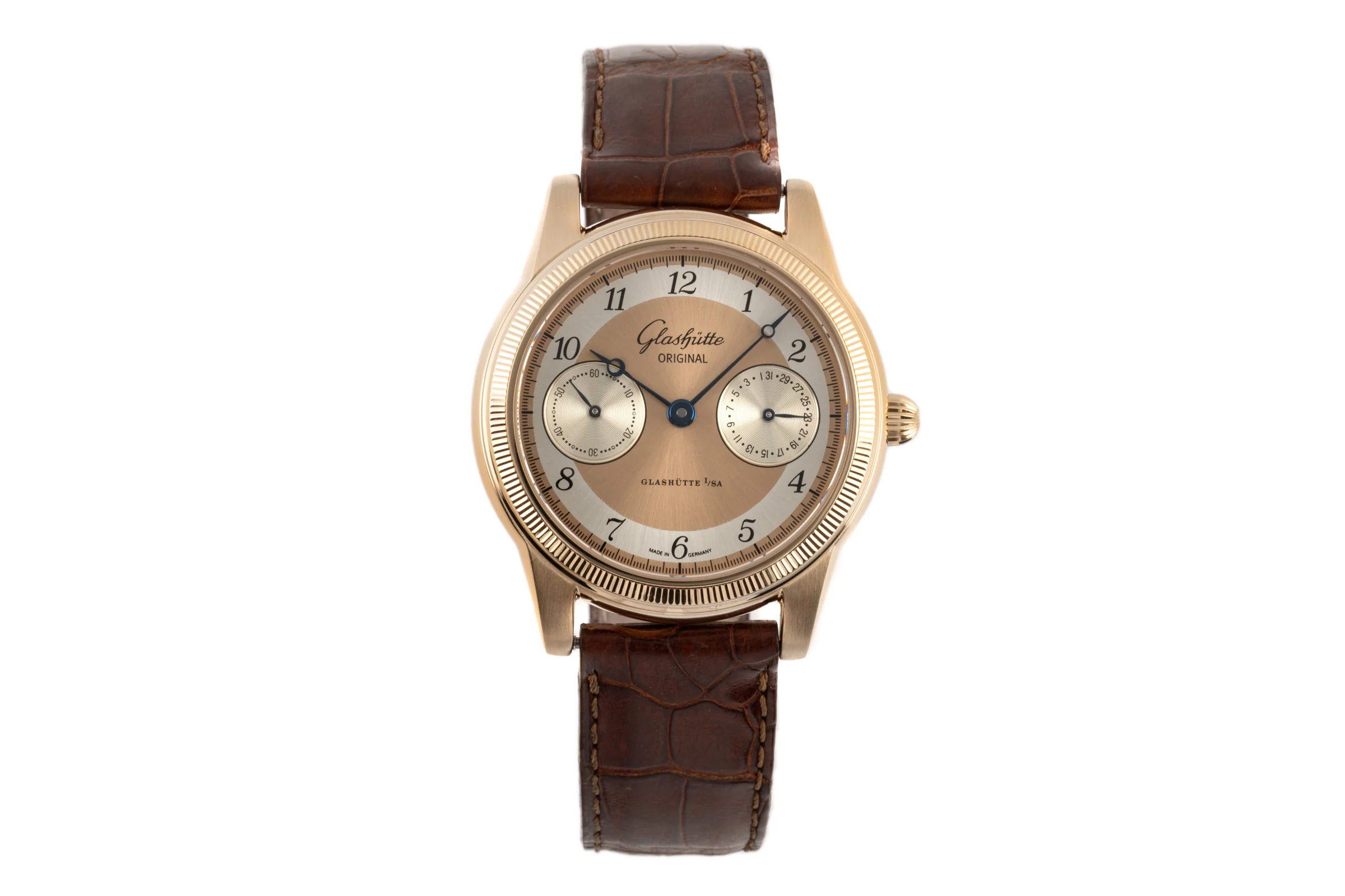 Glashütte 1845 18 ct gold manual winding men's watch 1-49-02-02-02-04  [2300514] - Image 4