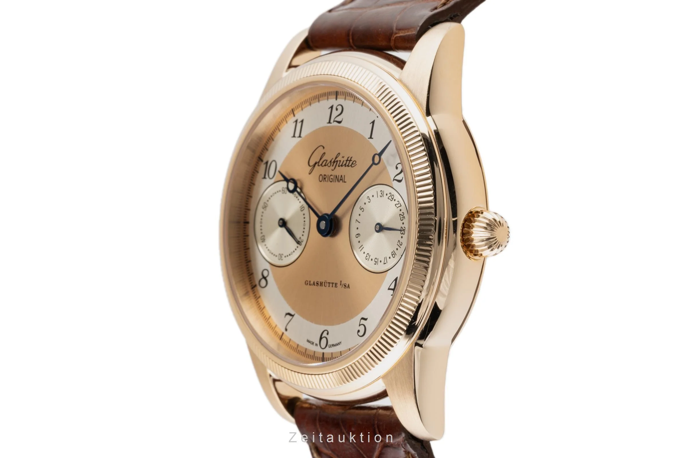 Glashütte 1845 18 ct gold manual winding men's watch 1-49-02-02-02-04  [2300514] - Image 6