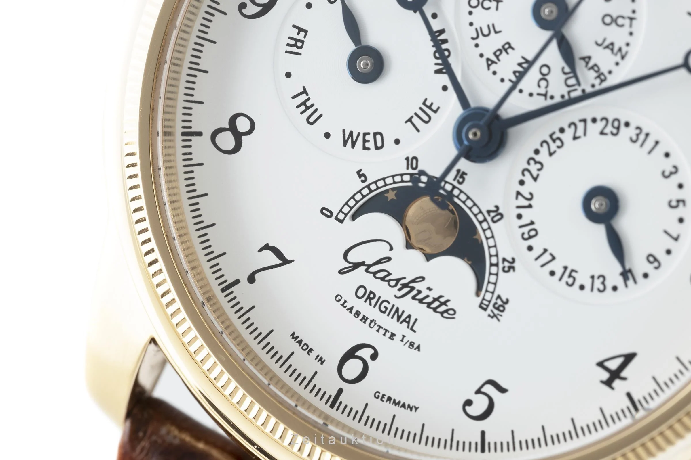 Glashütte 1845 18 ct gold manual winding men's watch 49-01-03-02-04  [2109076] - Image 10