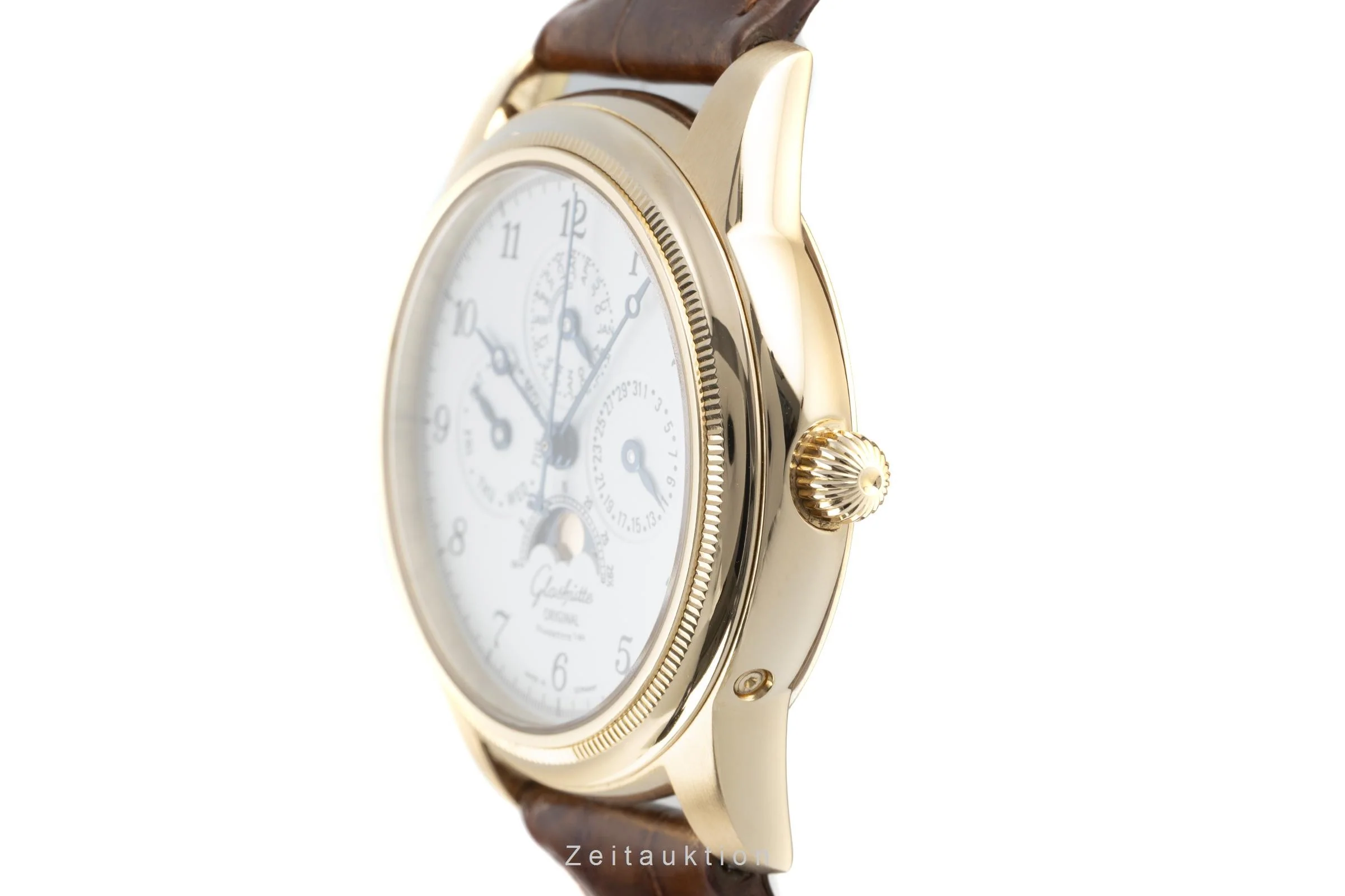 Glashütte 1845 18 ct gold manual winding men's watch 49-01-03-02-04  [2109076] - Image 6
