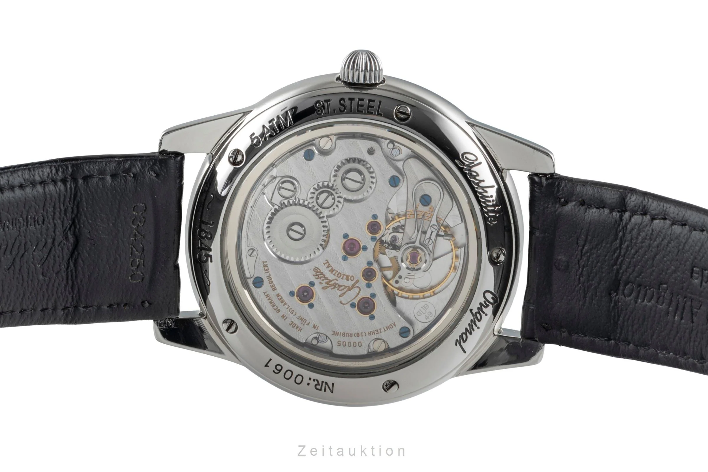 Glashütte 1845 steel manual winding men's watch 1-49-01-03-01-04  [2600151] - Image 11