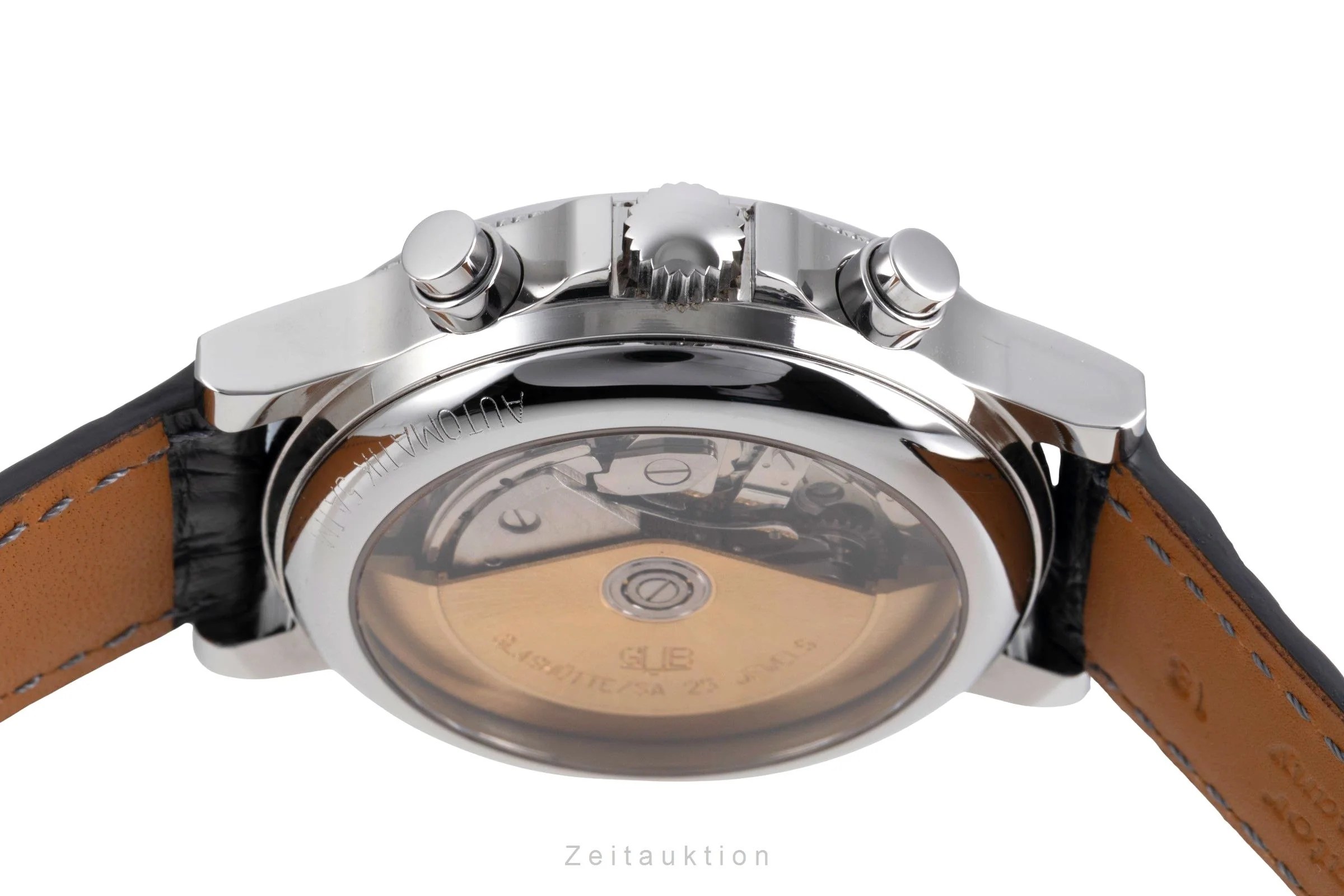 Glashütte chronograph steel automatic men's watch  [2600412] - Image 12