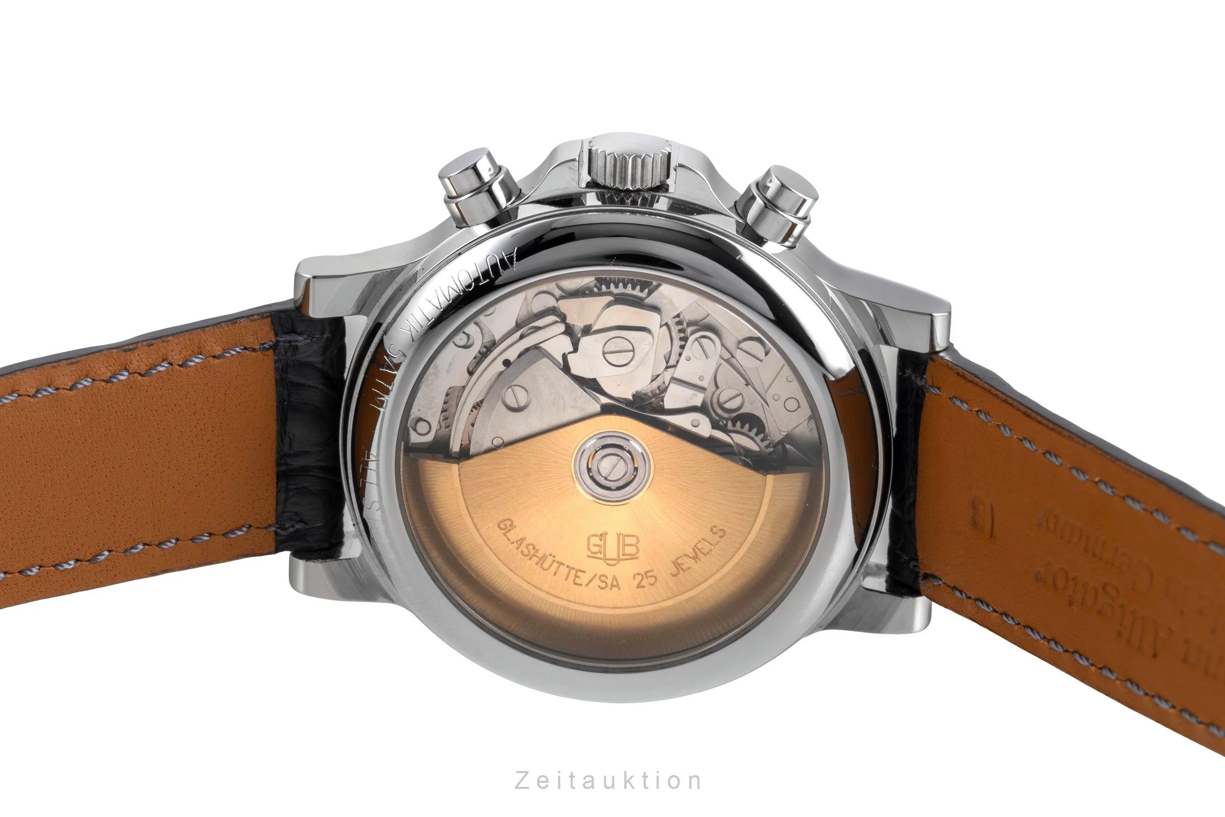 Glashütte chronograph steel automatic men's watch  [2600412] - Image 13
