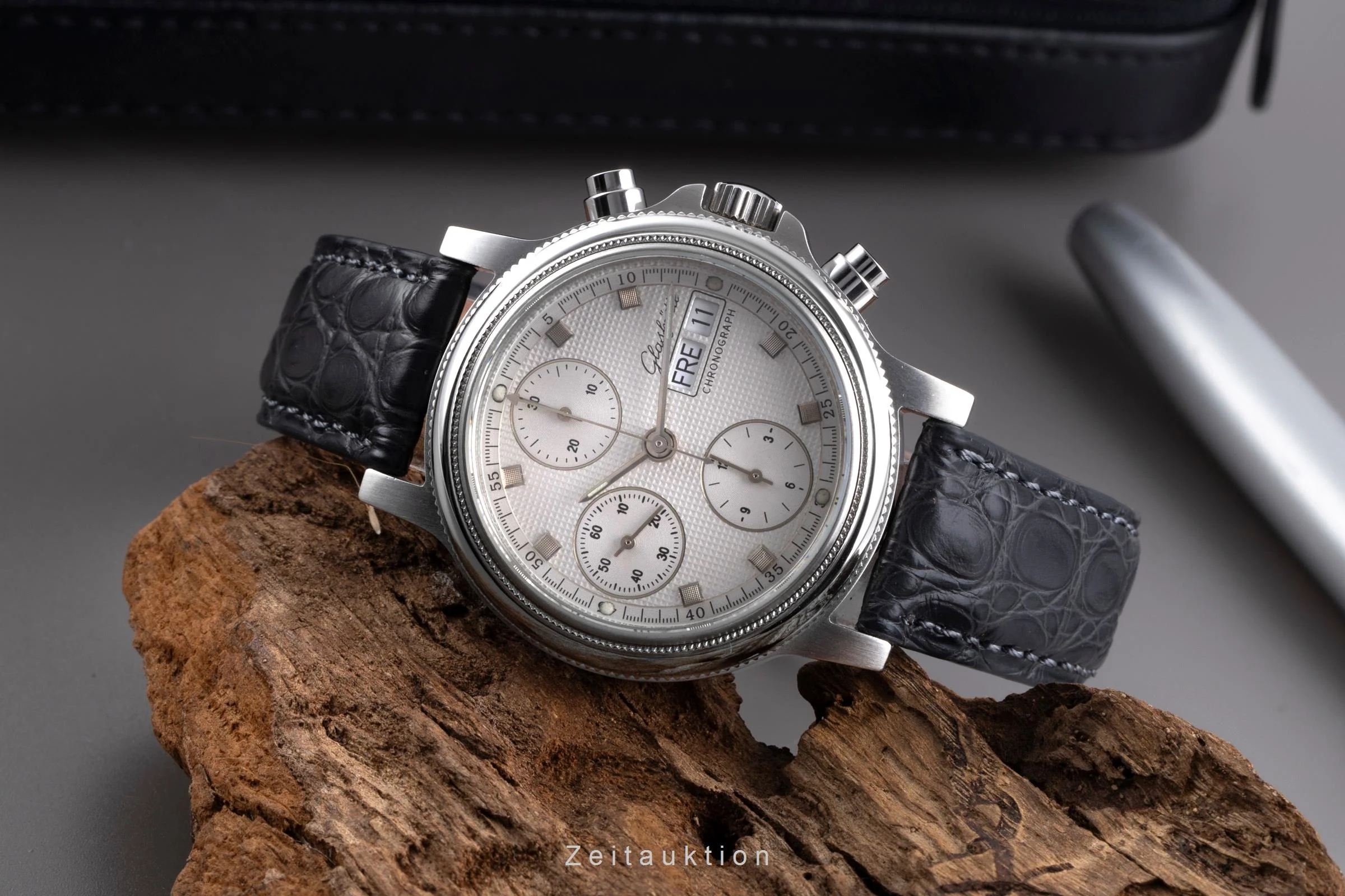 Glashütte chronograph steel automatic men's watch  [2600412] - Image 3