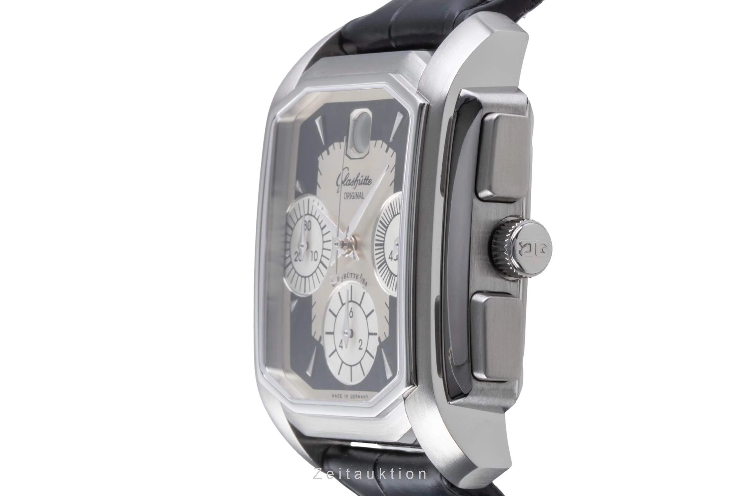 Glashütte chronograph steel automatic men's watch 39-32-17-04  [2502190] - Image 7