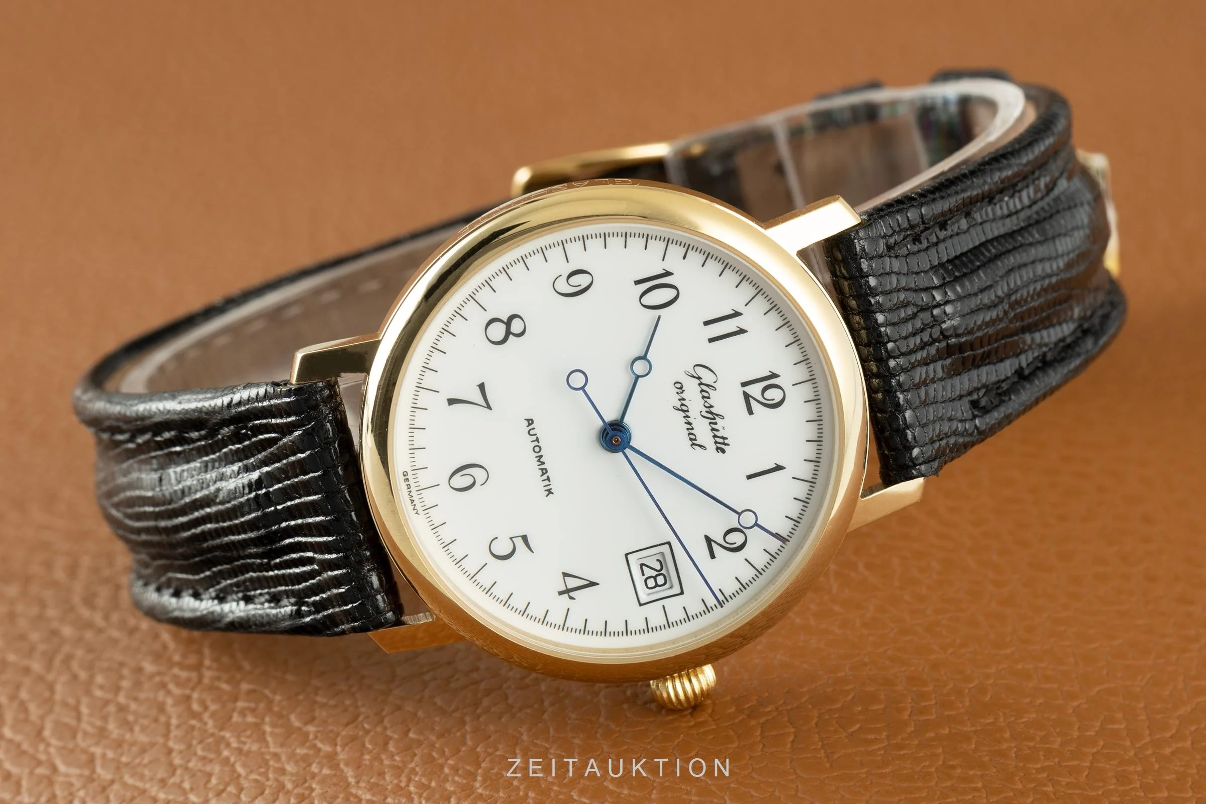 Glashütte Klassik gold-plated automatic men's watch  [2105446] - Image 2