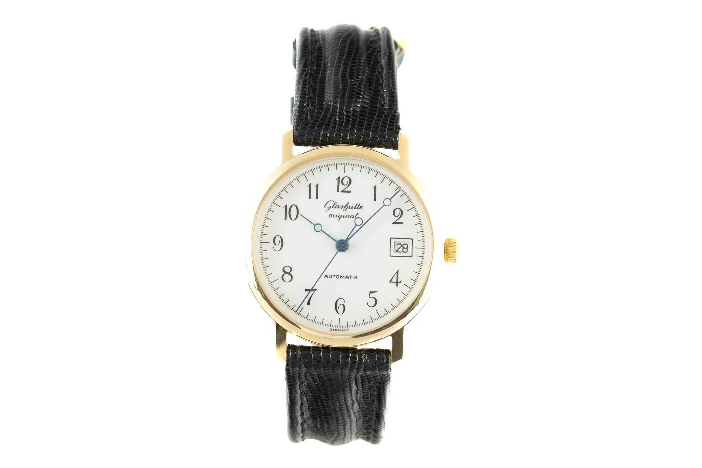 Glashütte Klassik gold-plated automatic men's watch  [2105446] - Image 4